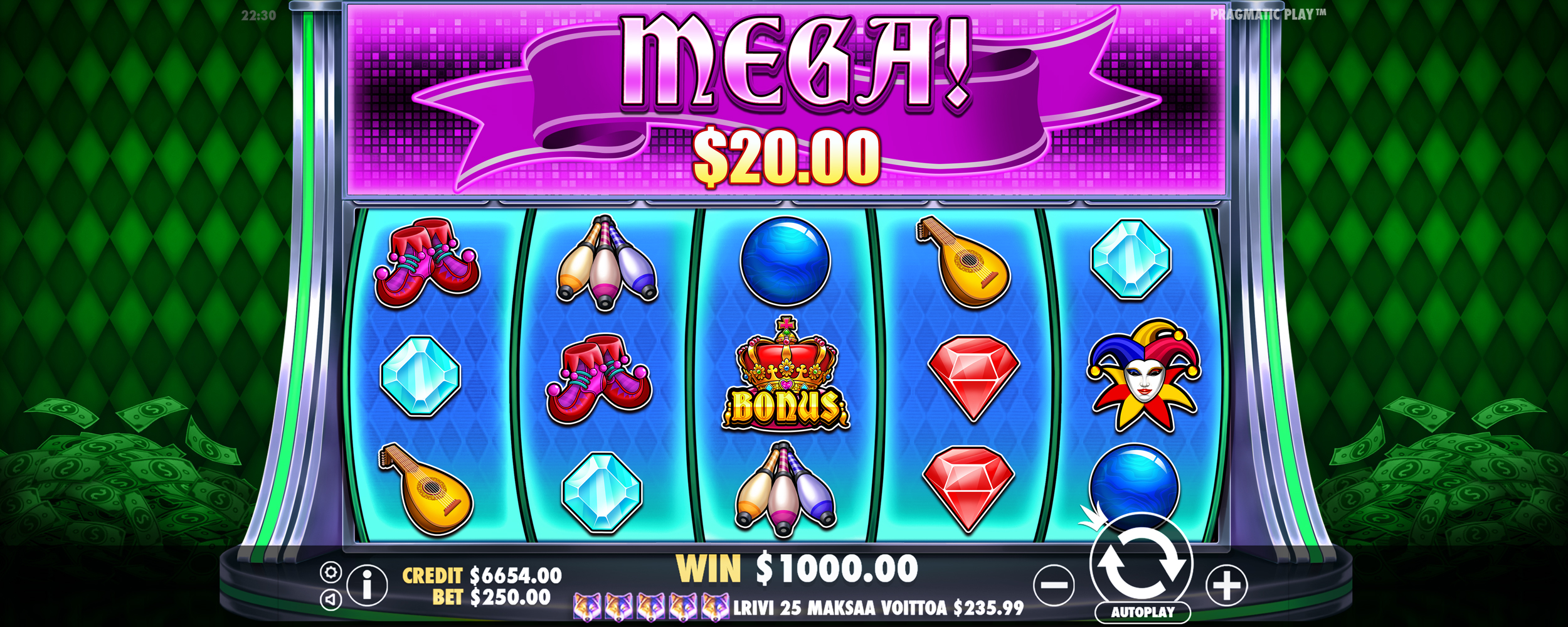 Joker’s Jewels Cash - Big win 2