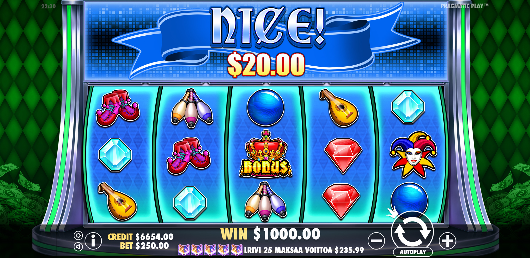 Joker’s Jewels Cash - Big win 3
