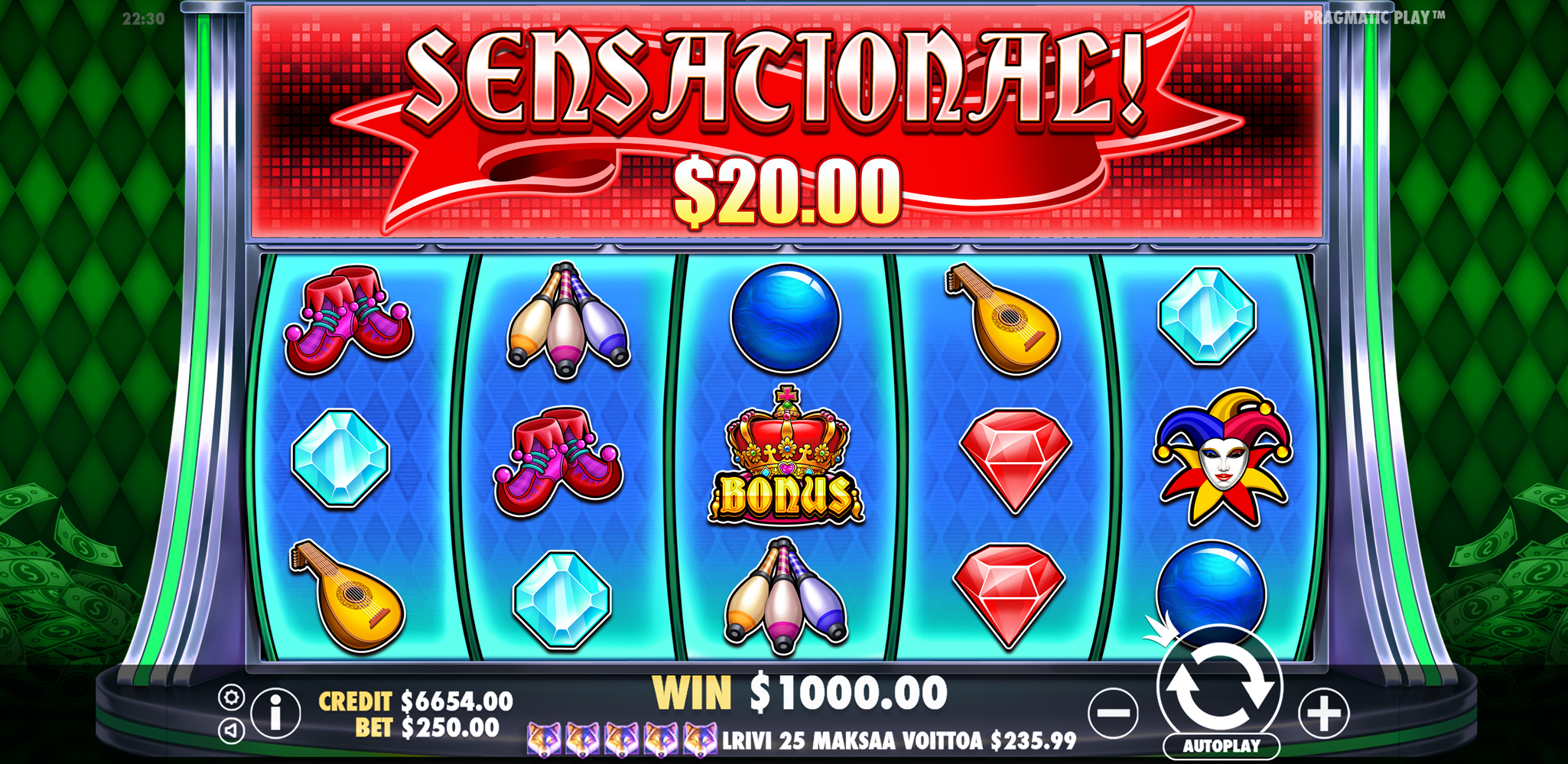 Joker’s Jewels Cash - Big win 5