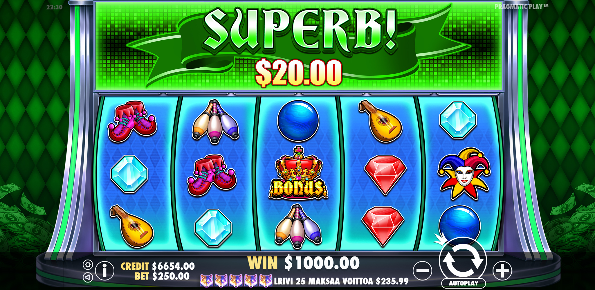 Joker’s Jewels Cash - Big win 7