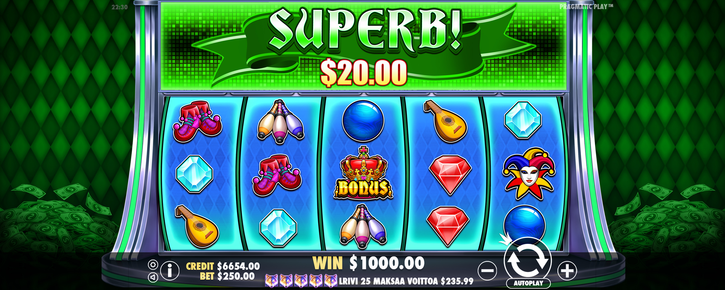 Joker’s Jewels Cash - Big win 8