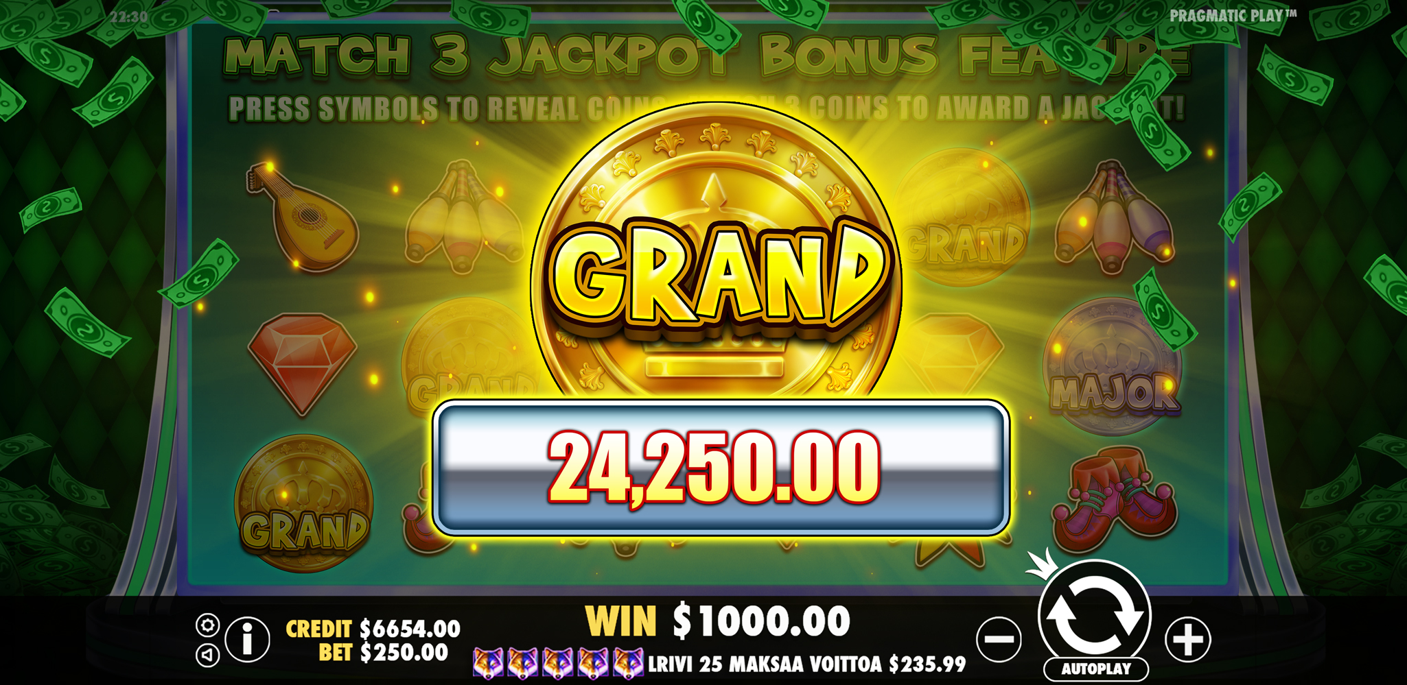 Joker’s Jewels Cash - Big win 9
