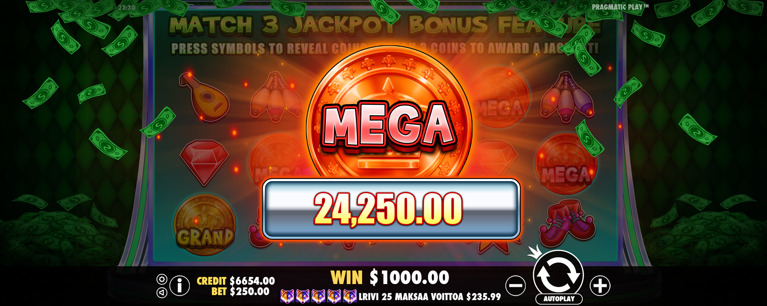 Joker’s Jewels Cash - Big win 16