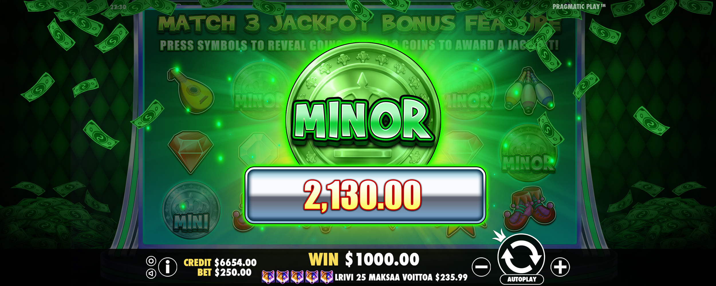 Joker’s Jewels Cash - Big win 20