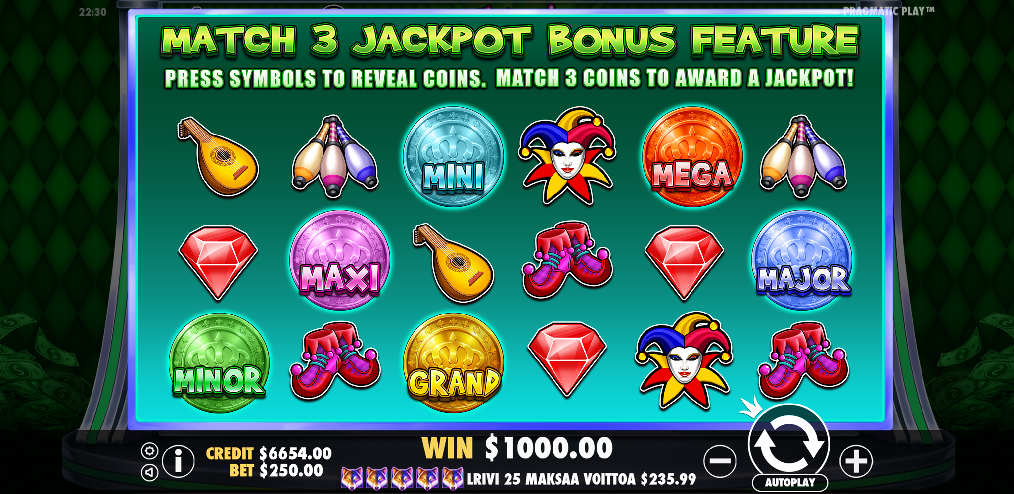 Joker’s Jewels Cash - Buy bonus 1