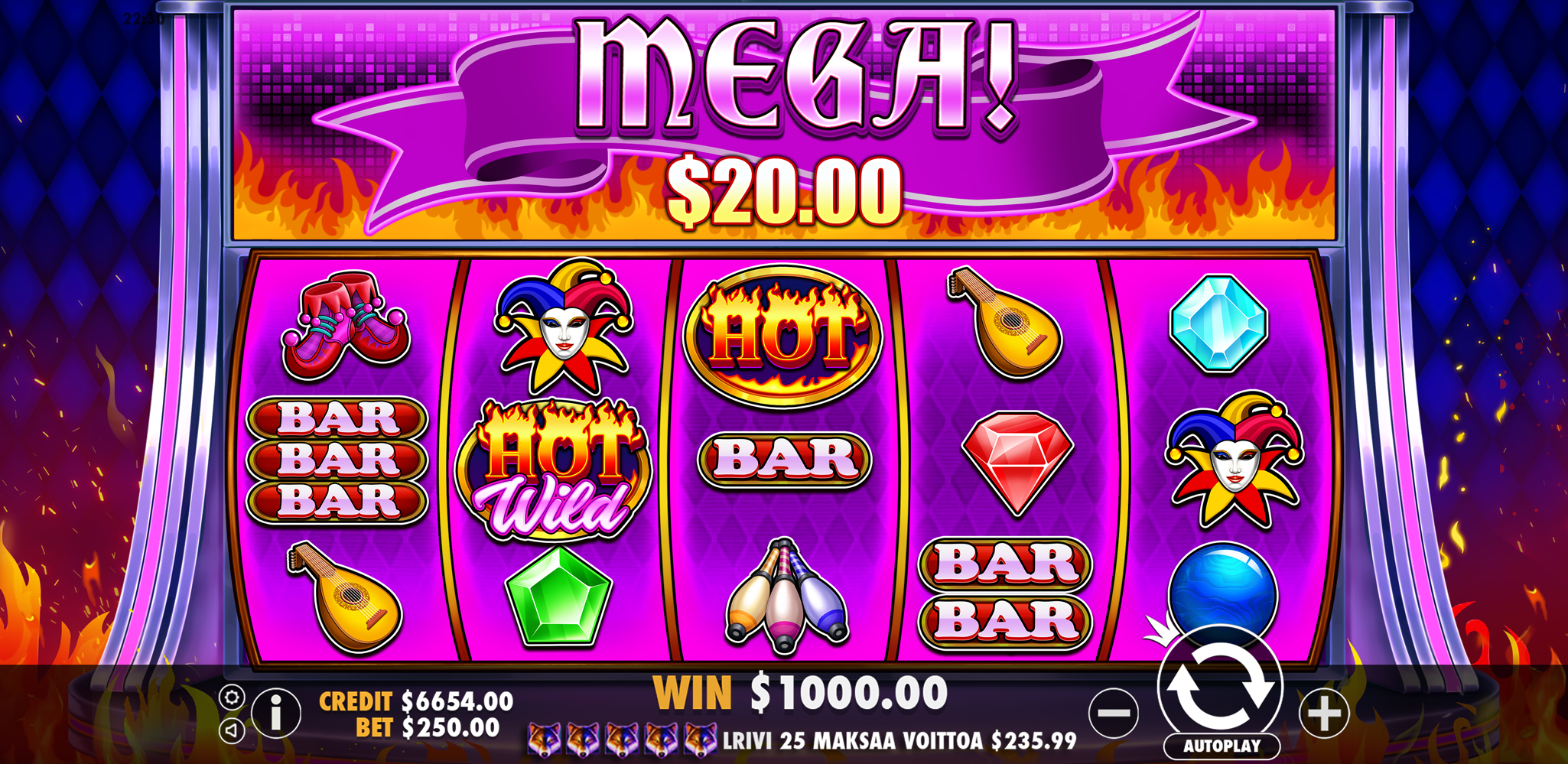 Joker’s Jewels Hot - Big win 1