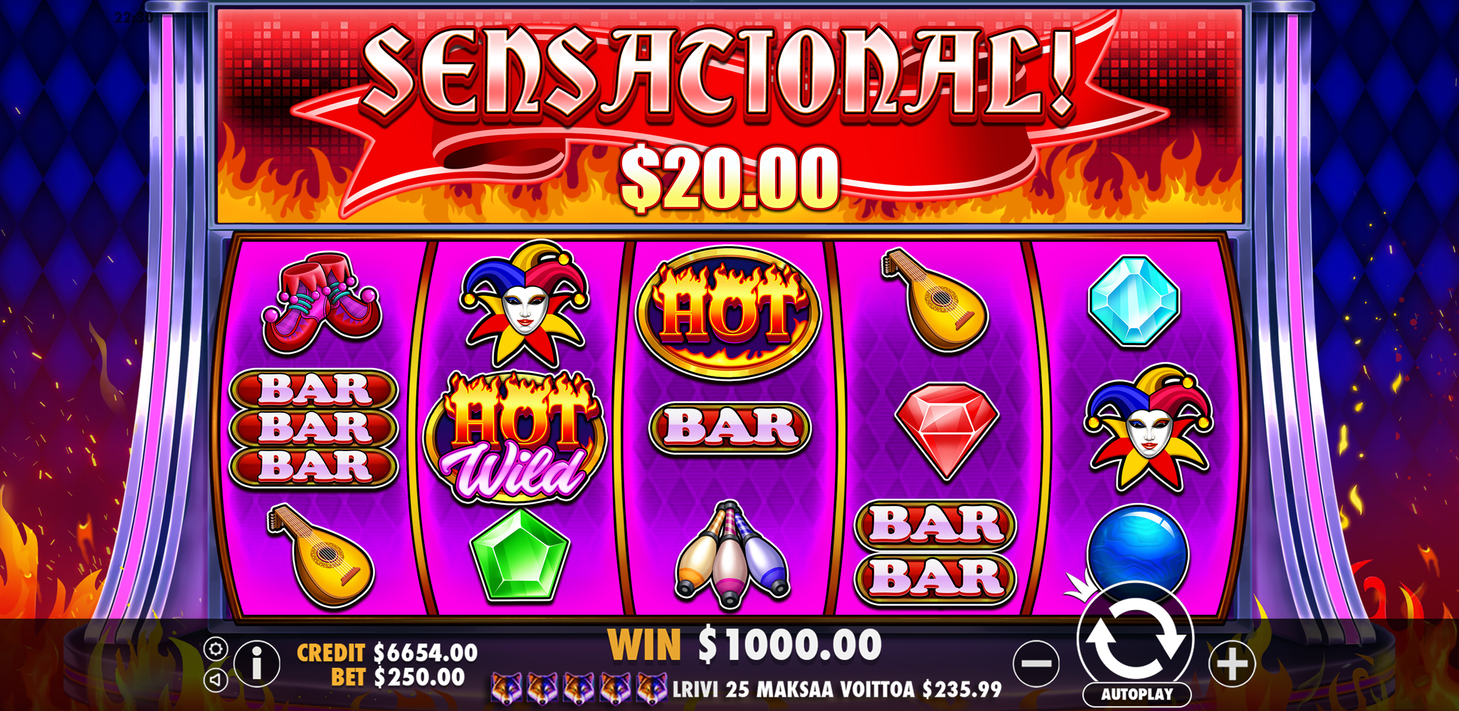 Joker’s Jewels Hot - Big win 7
