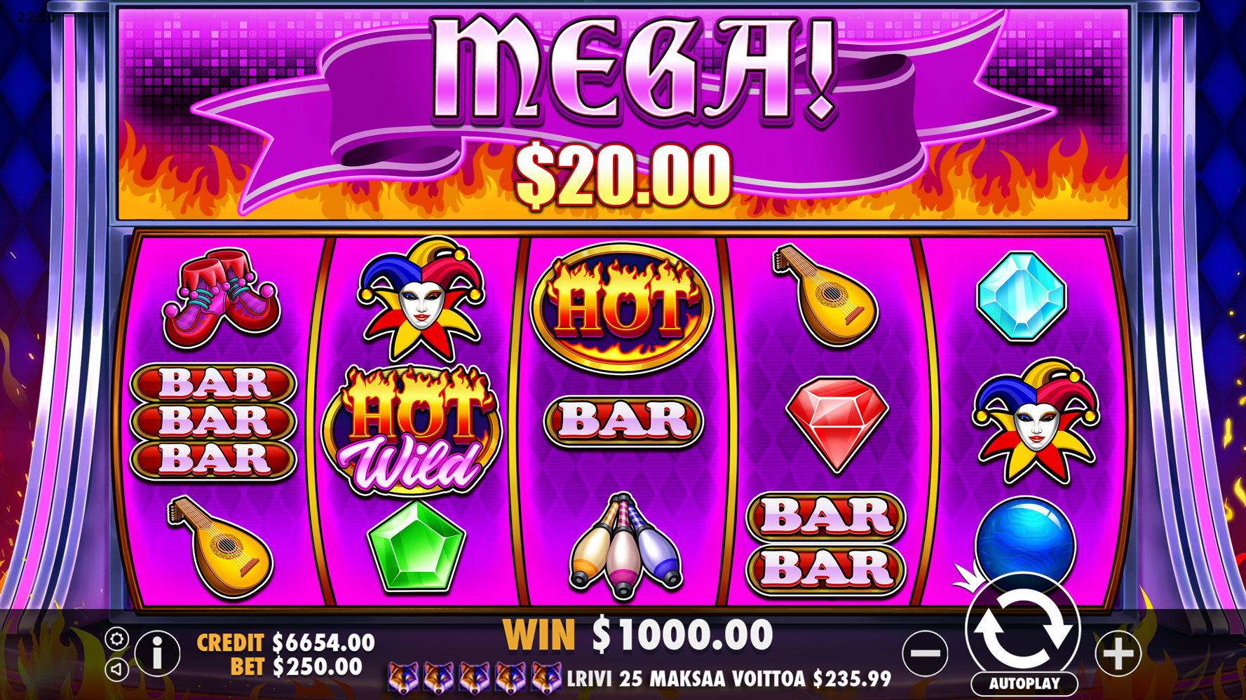 Joker’s Jewels Hot - Big win 8