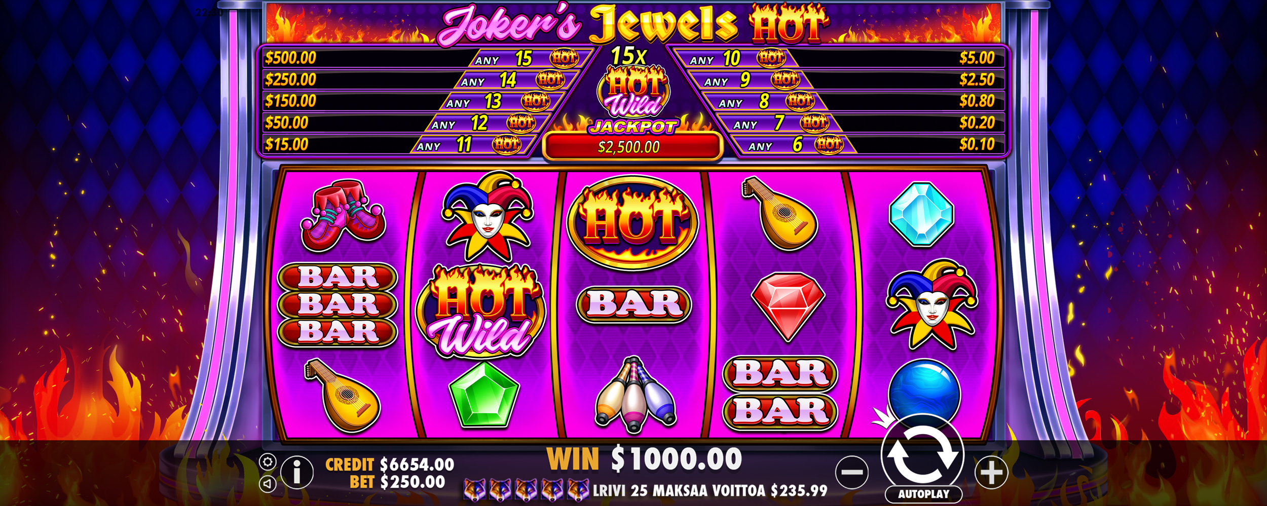 Joker’s Jewels Hot - Base game 4