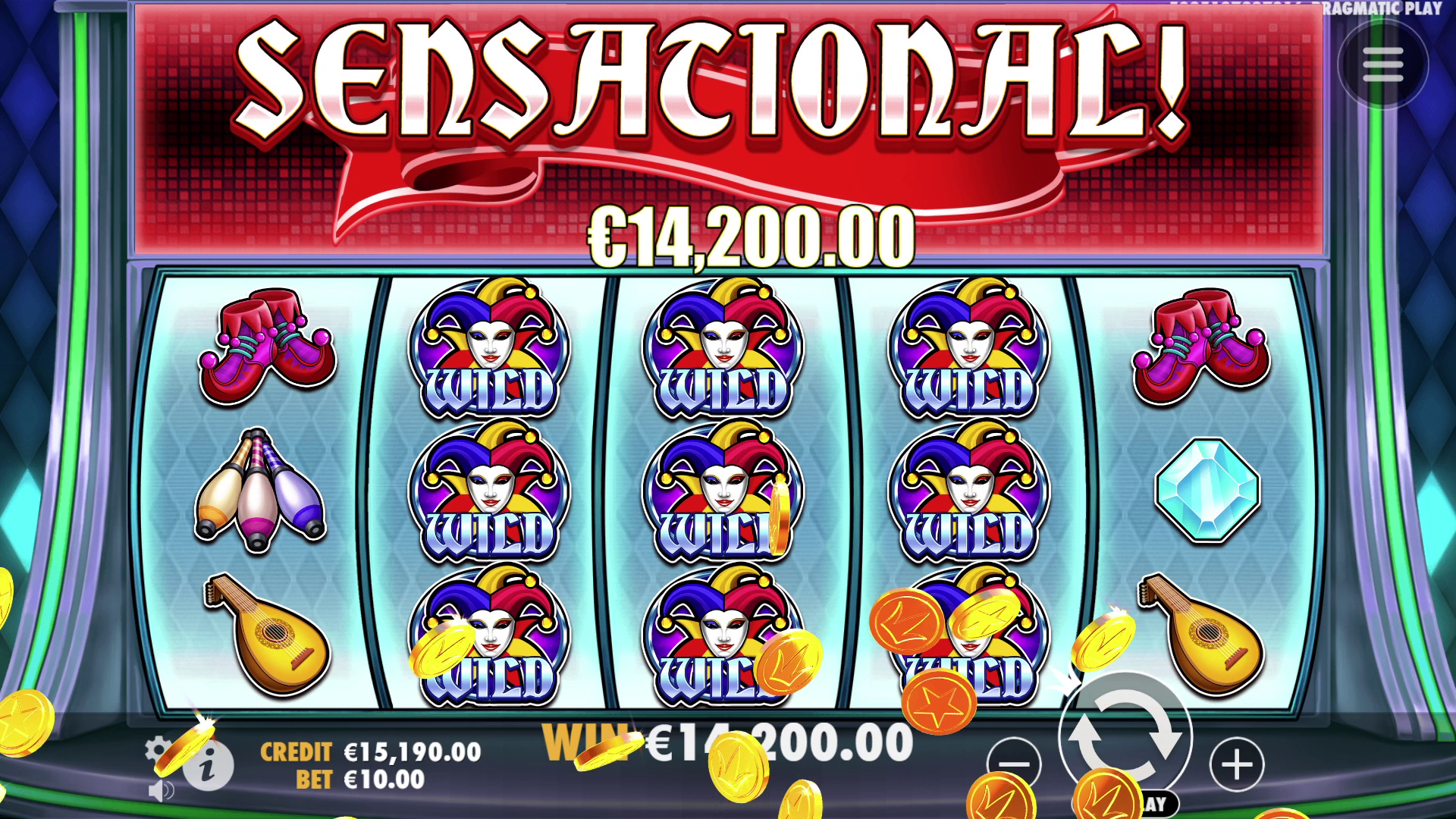 Joker's Jewels Wild - Big win 3