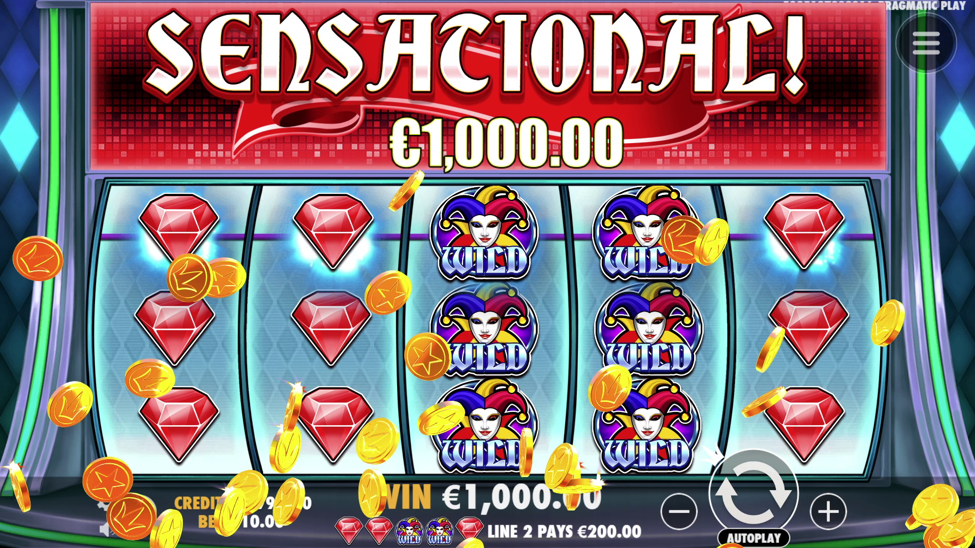 Joker's Jewels Wild - Big win 4