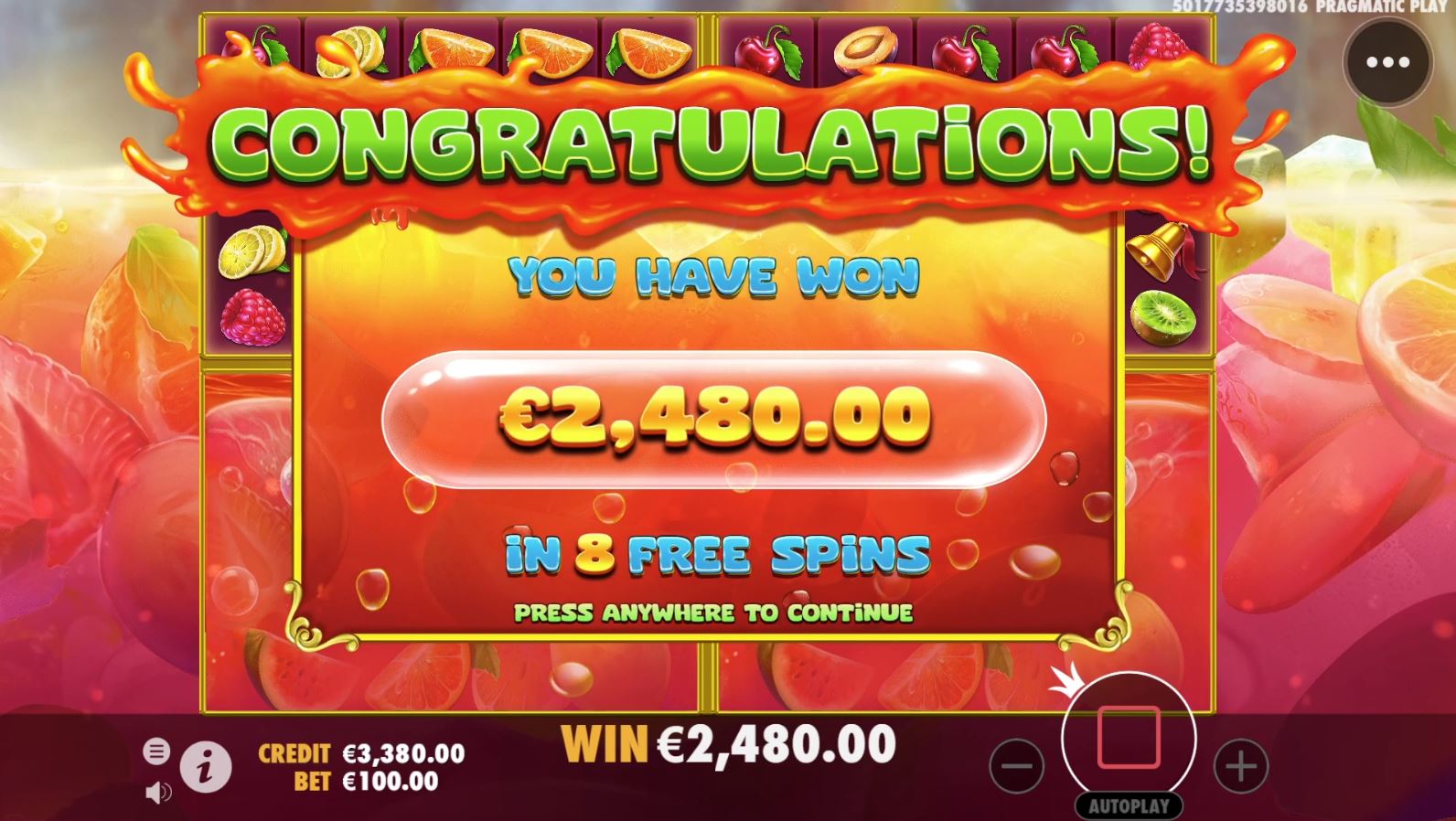 Juicy Fruits Multihold - Free spins