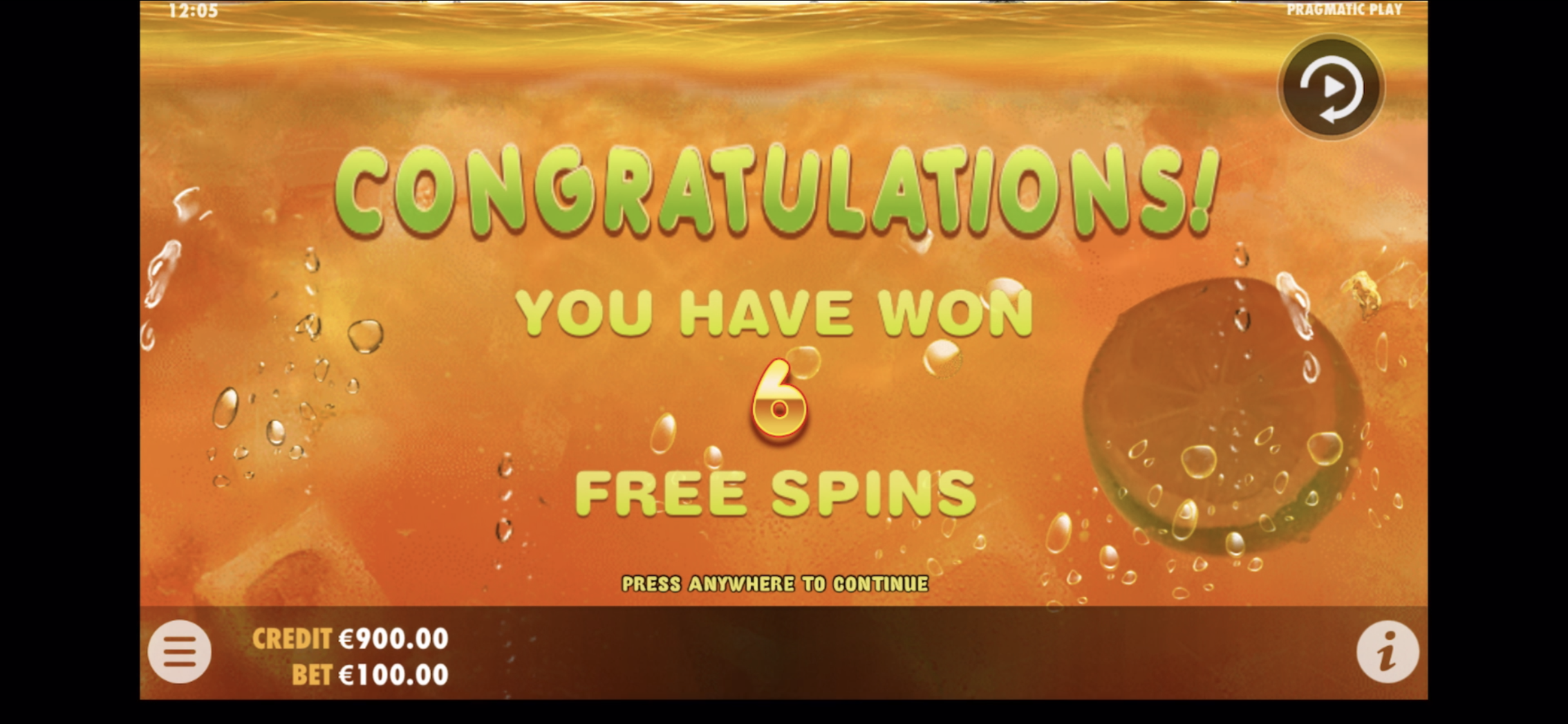 Juicy Fruits - Free spins 1