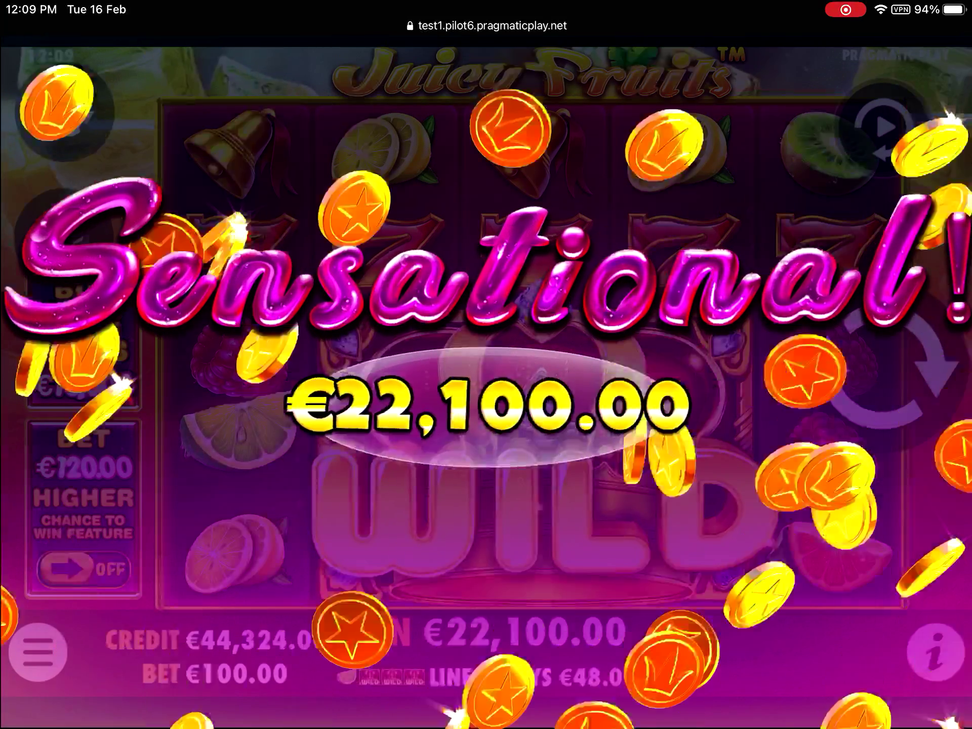 Juicy Fruits - Big win 1