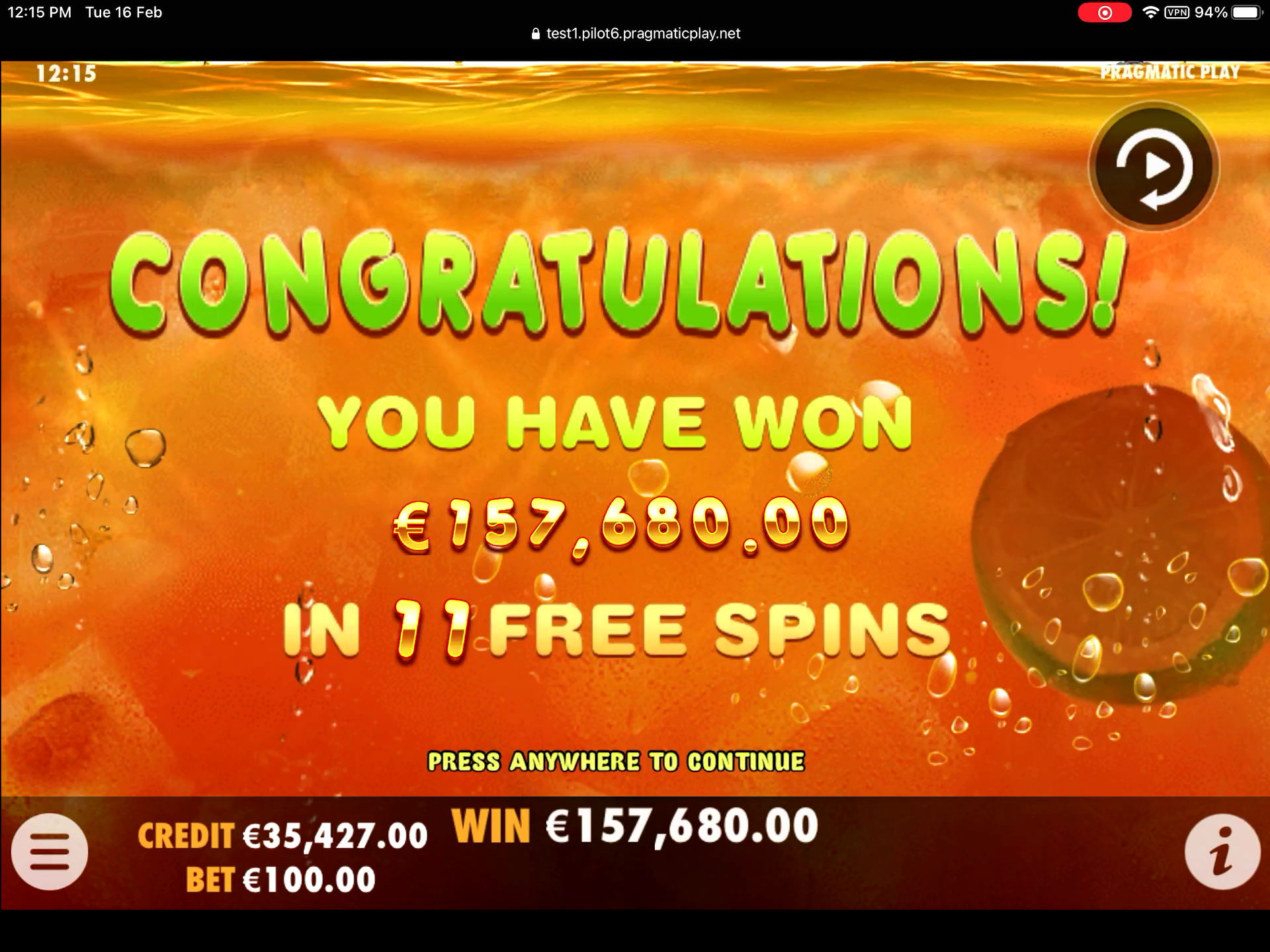 Juicy Fruits - Free spins 5