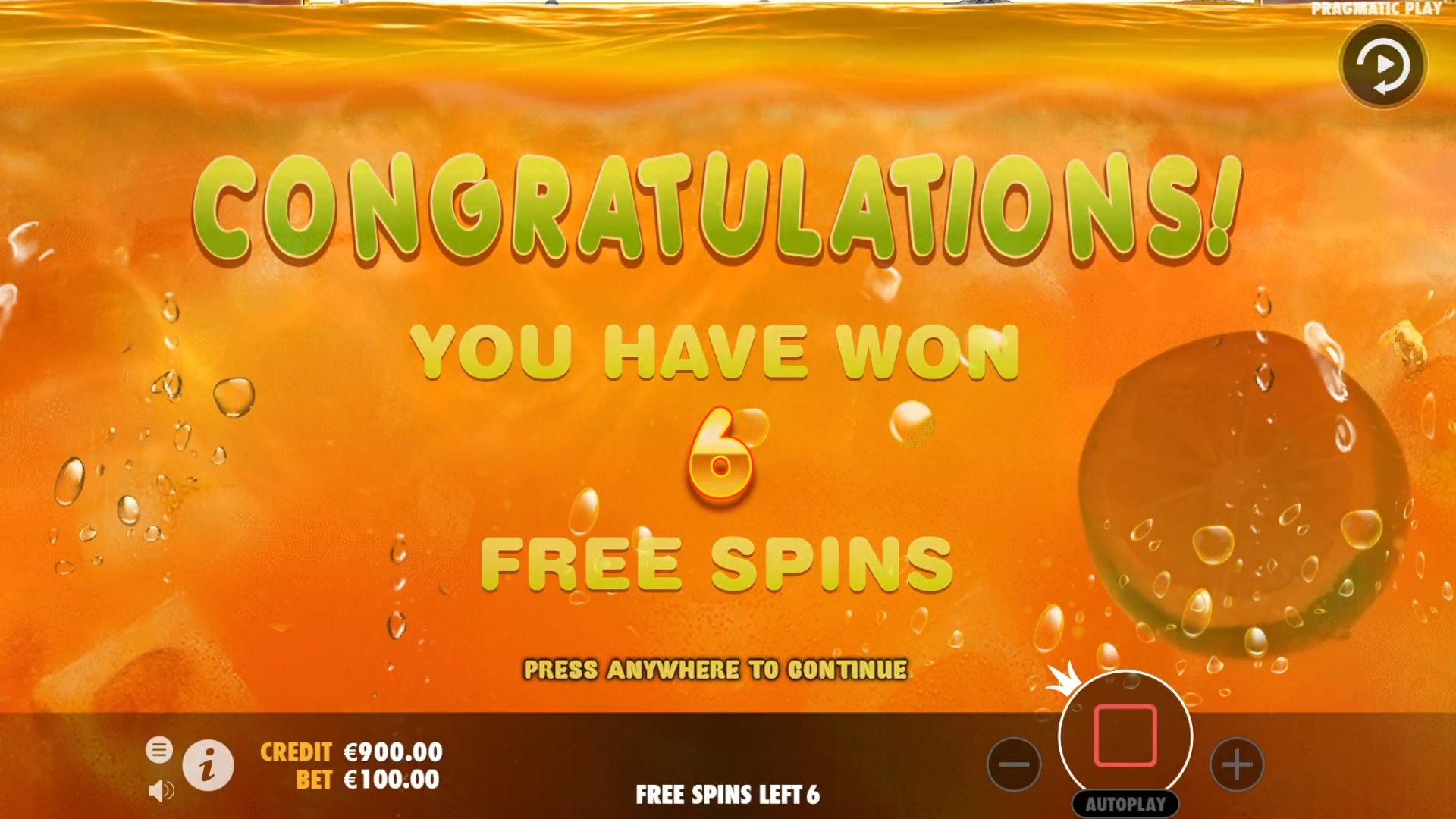 Juicy Fruits - Free spins 8