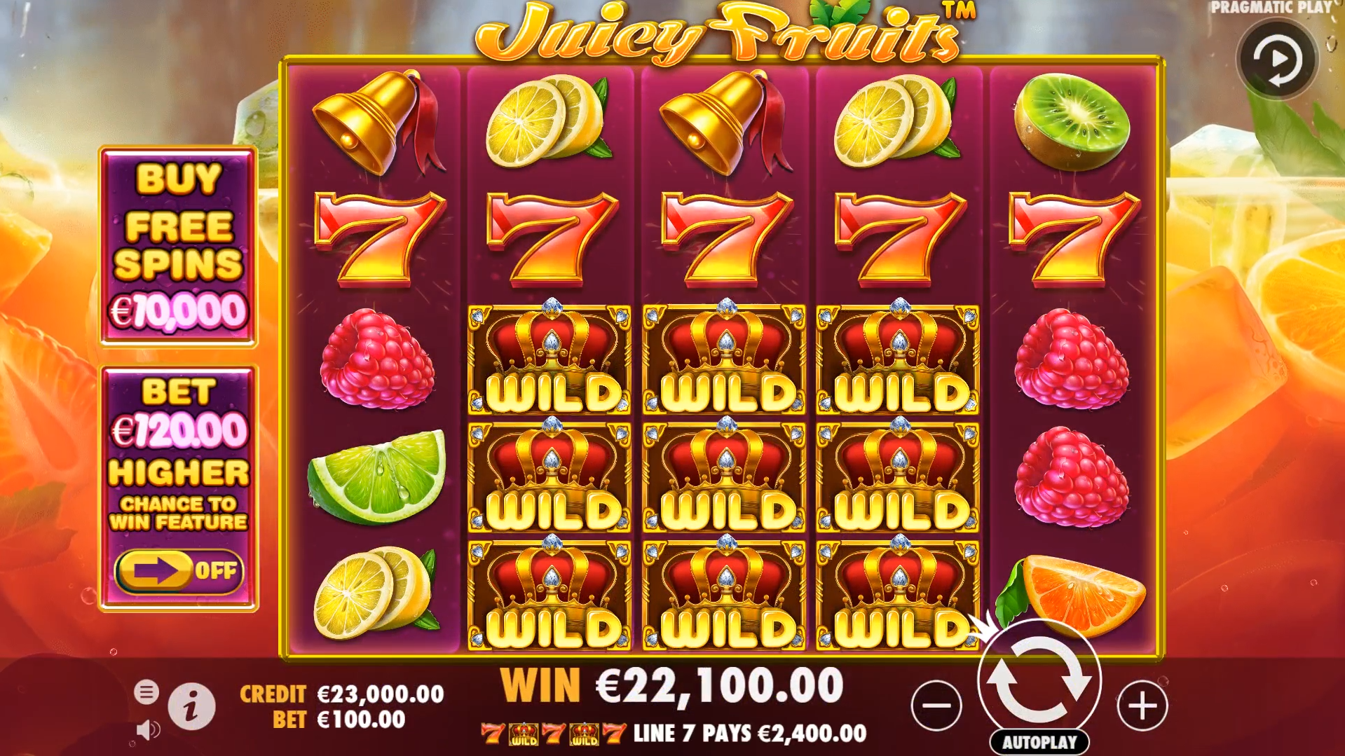 Juicy Fruits - Big win 8