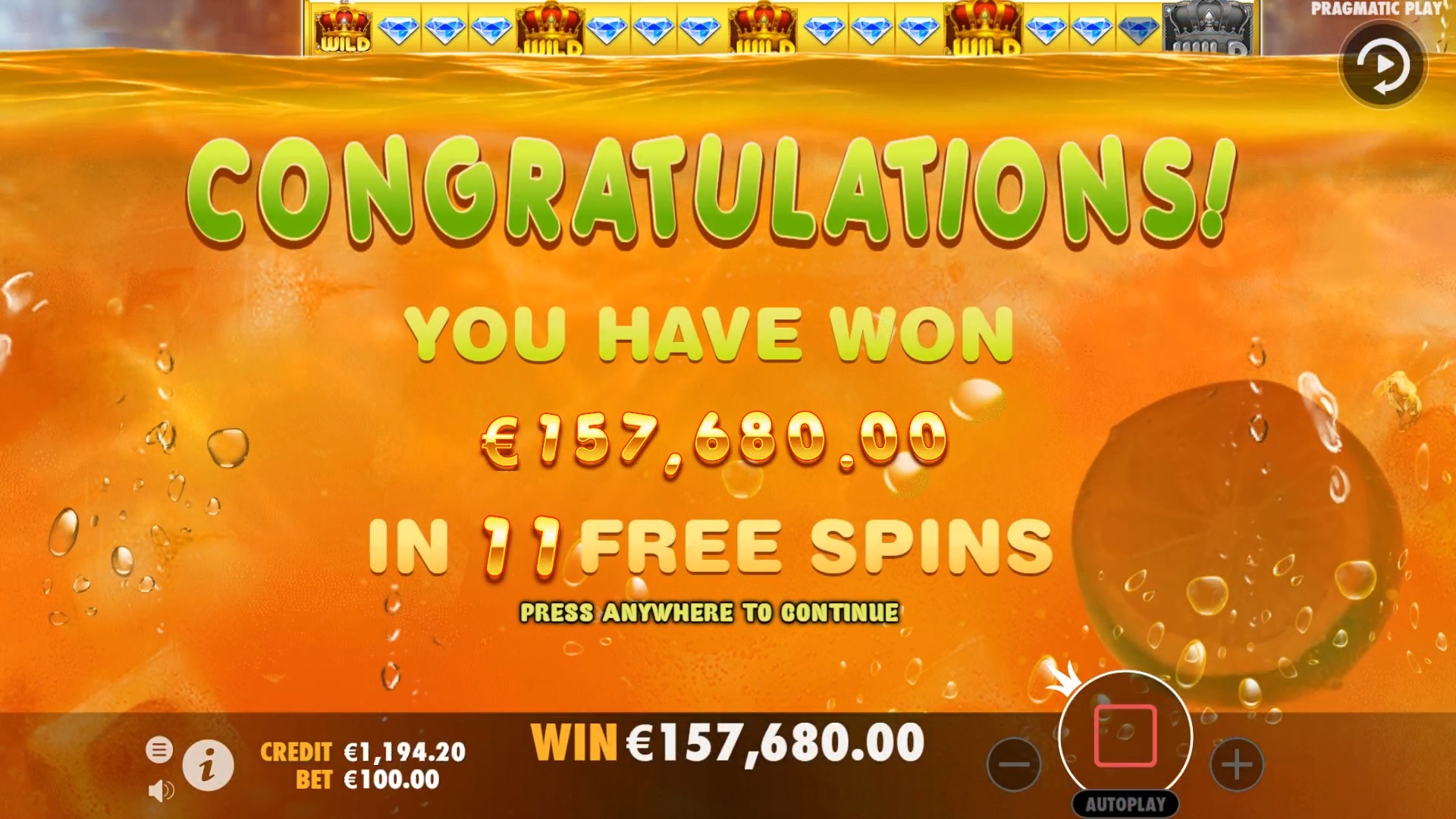 Juicy Fruits - Free spins 9