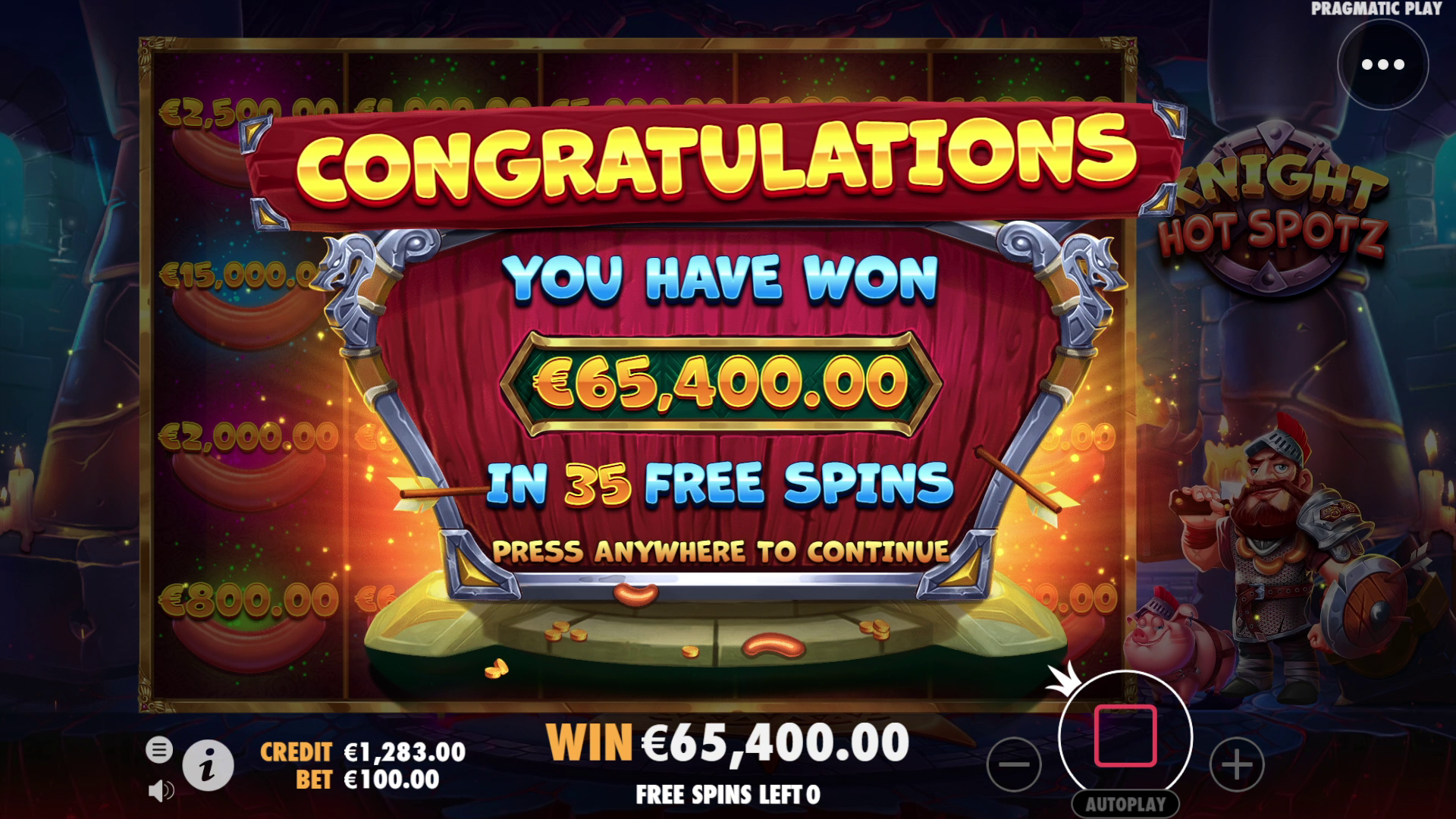 Knight Hot Spotz - Free spins 1