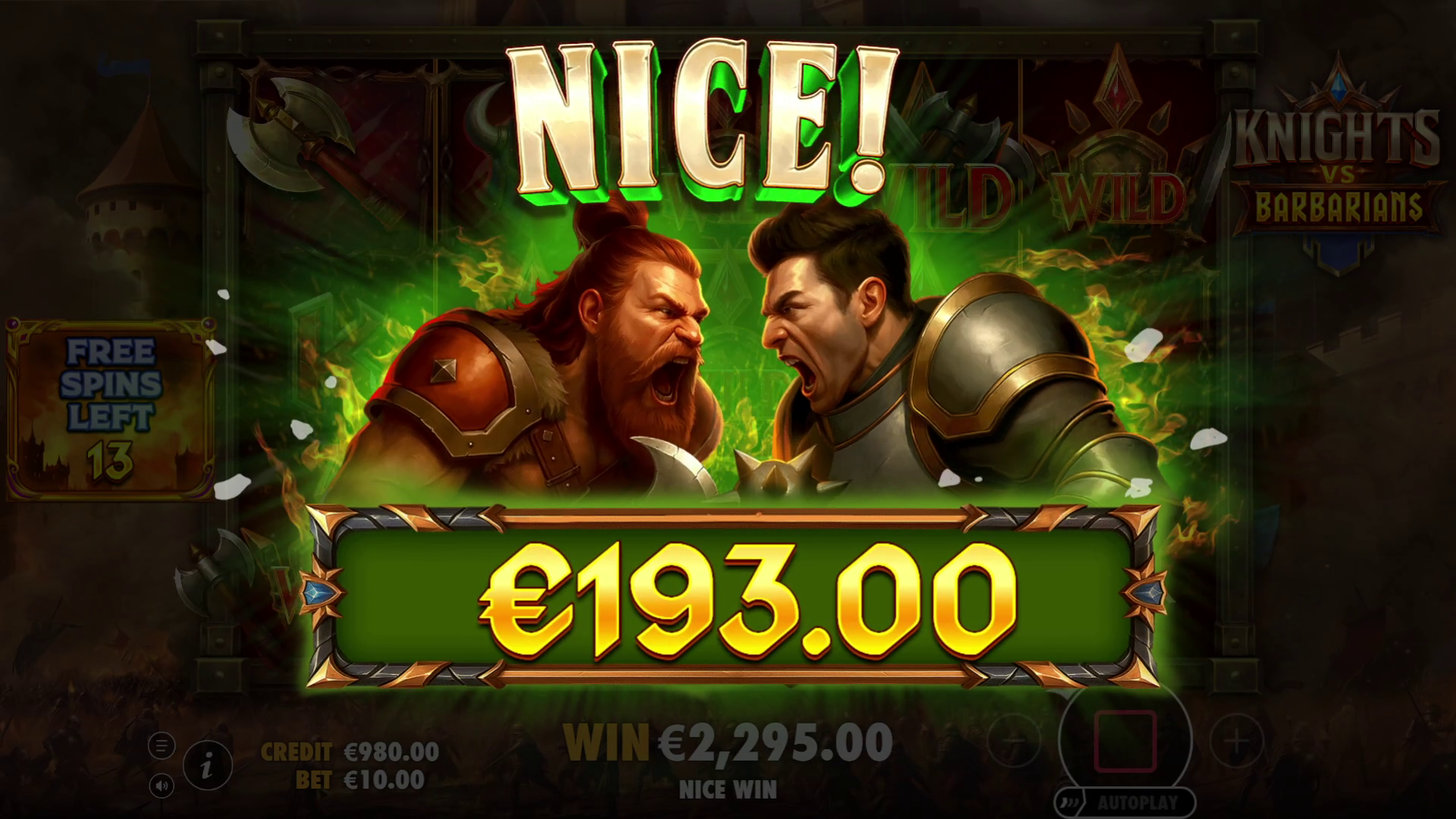 Knights vs Barbarians - Big win 8