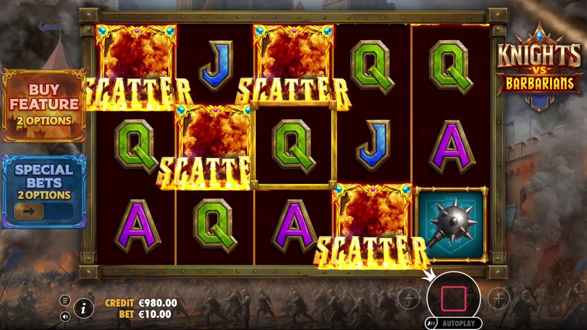 Knights vs Barbarians - Free spins 4