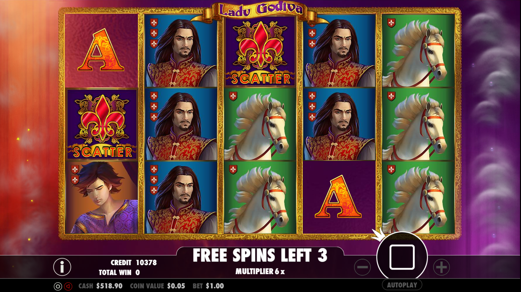 Lady Godiva - Free spins 3