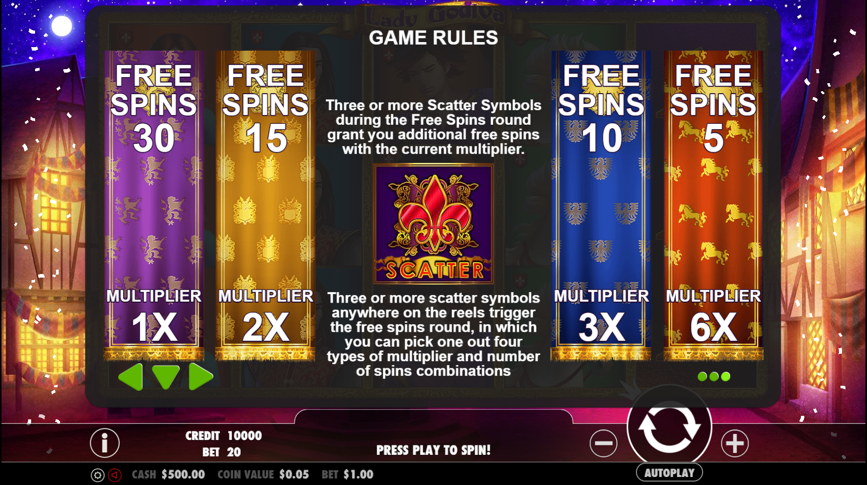 Lady Godiva - Game rules 6