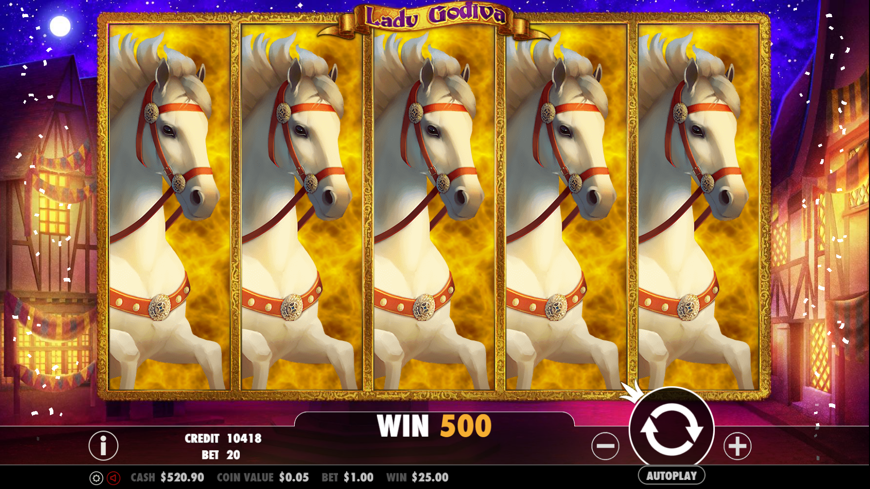 Lady Godiva - Big win