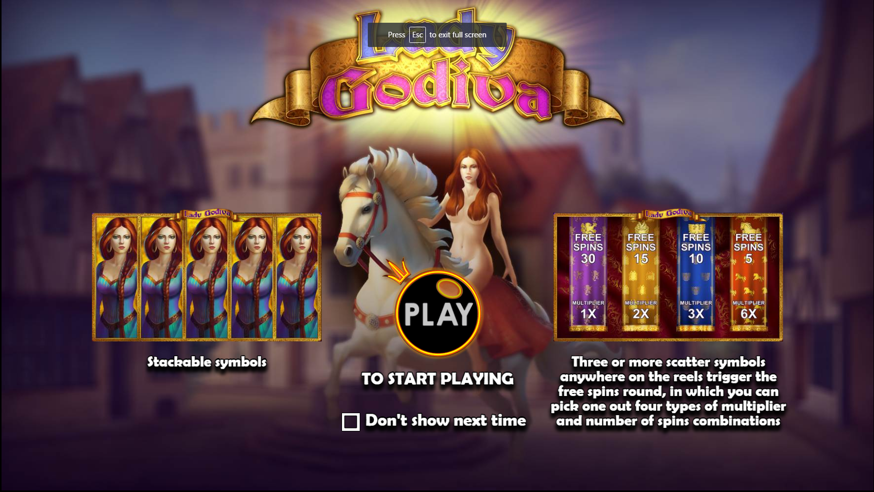 Lady Godiva - Free spins 7