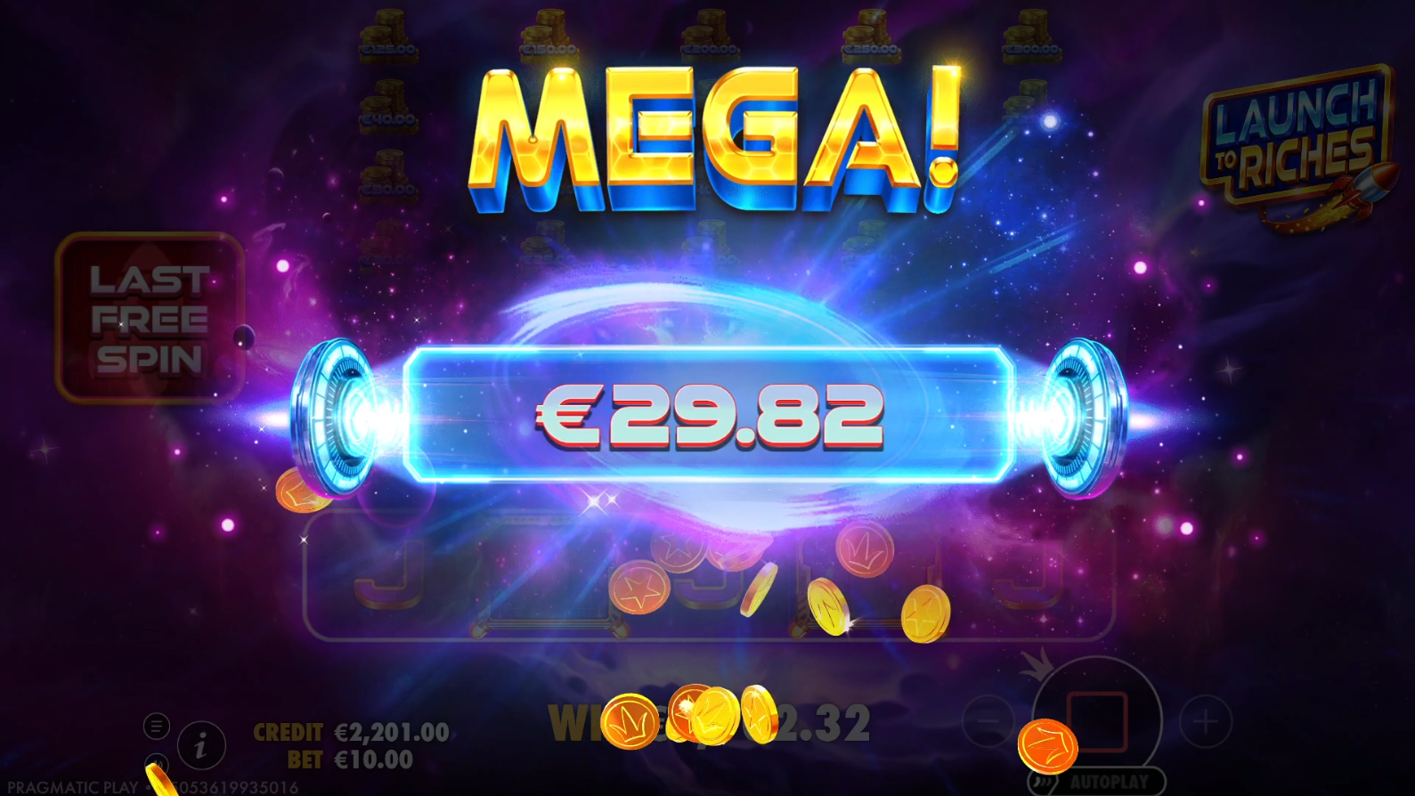Launch to Riches - Big win 1
