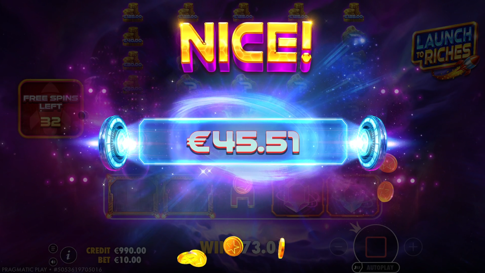 Launch to Riches - Big win 2
