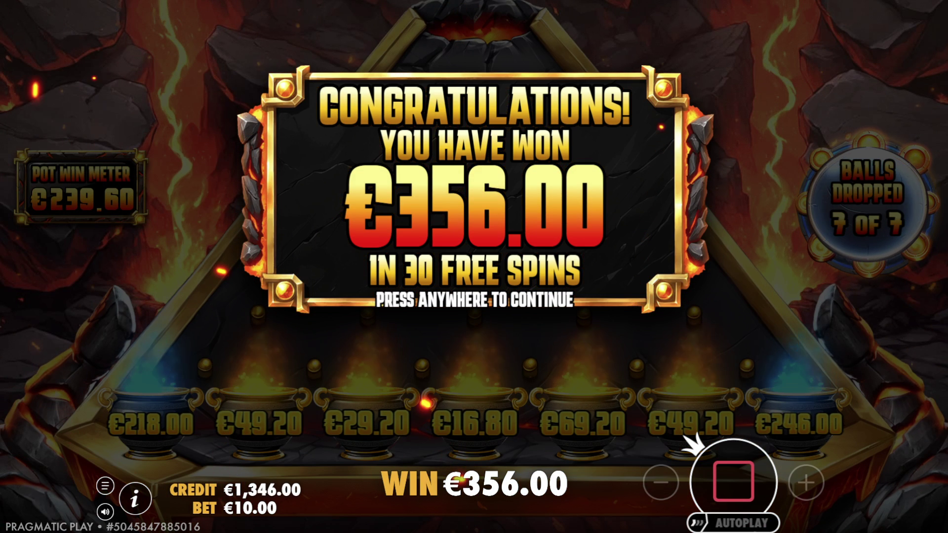 Lava Balls - Free spins 1