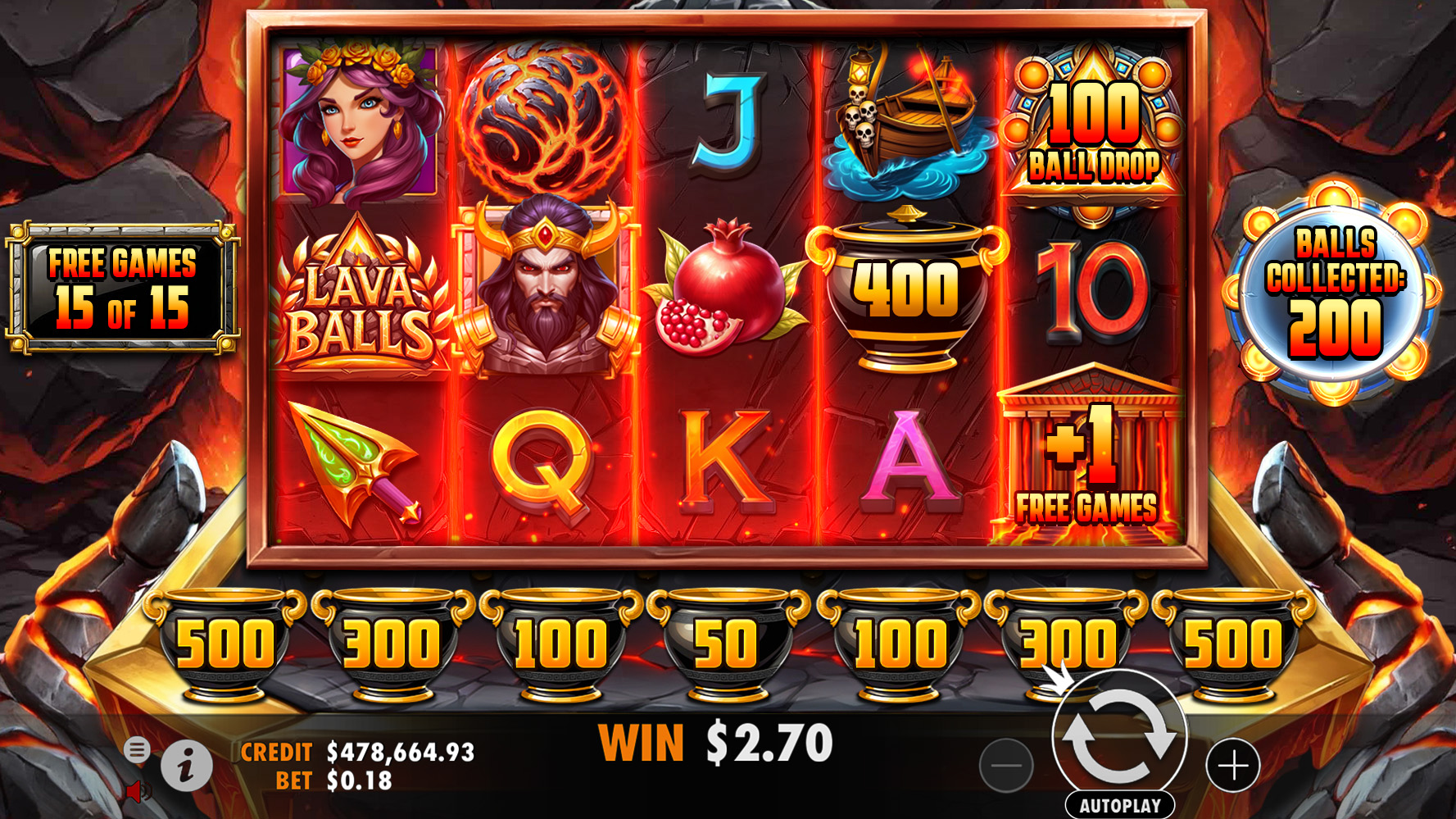 Lava Balls - Free spins 5