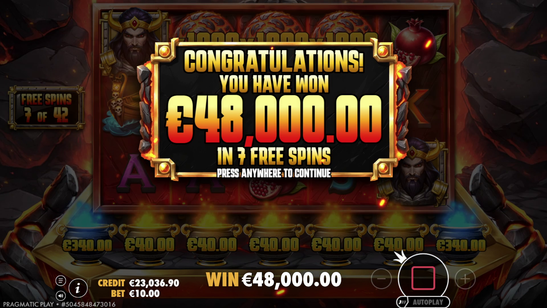 Lava Balls - Free spins 10