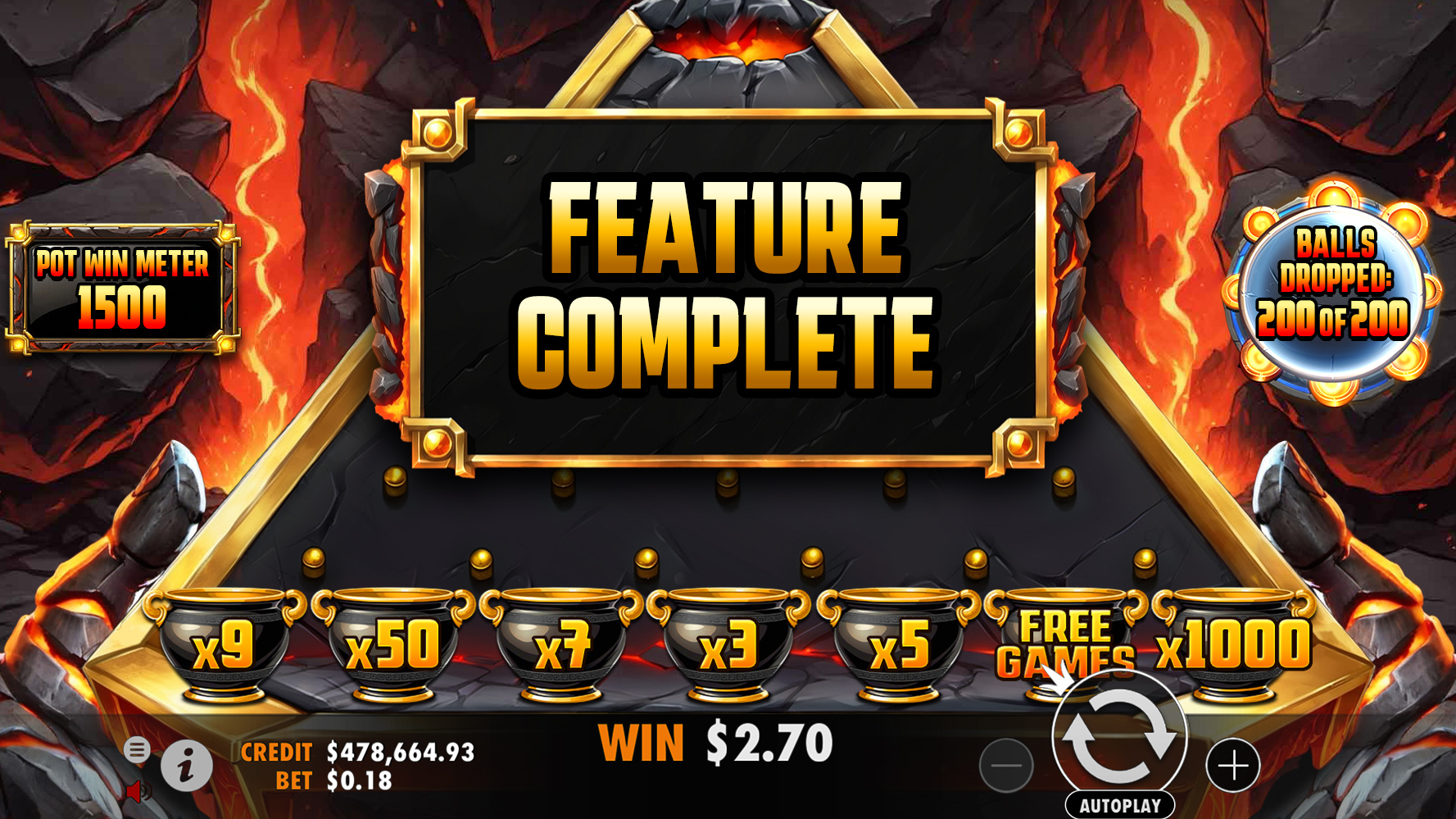 Lava Balls - Free spins 13