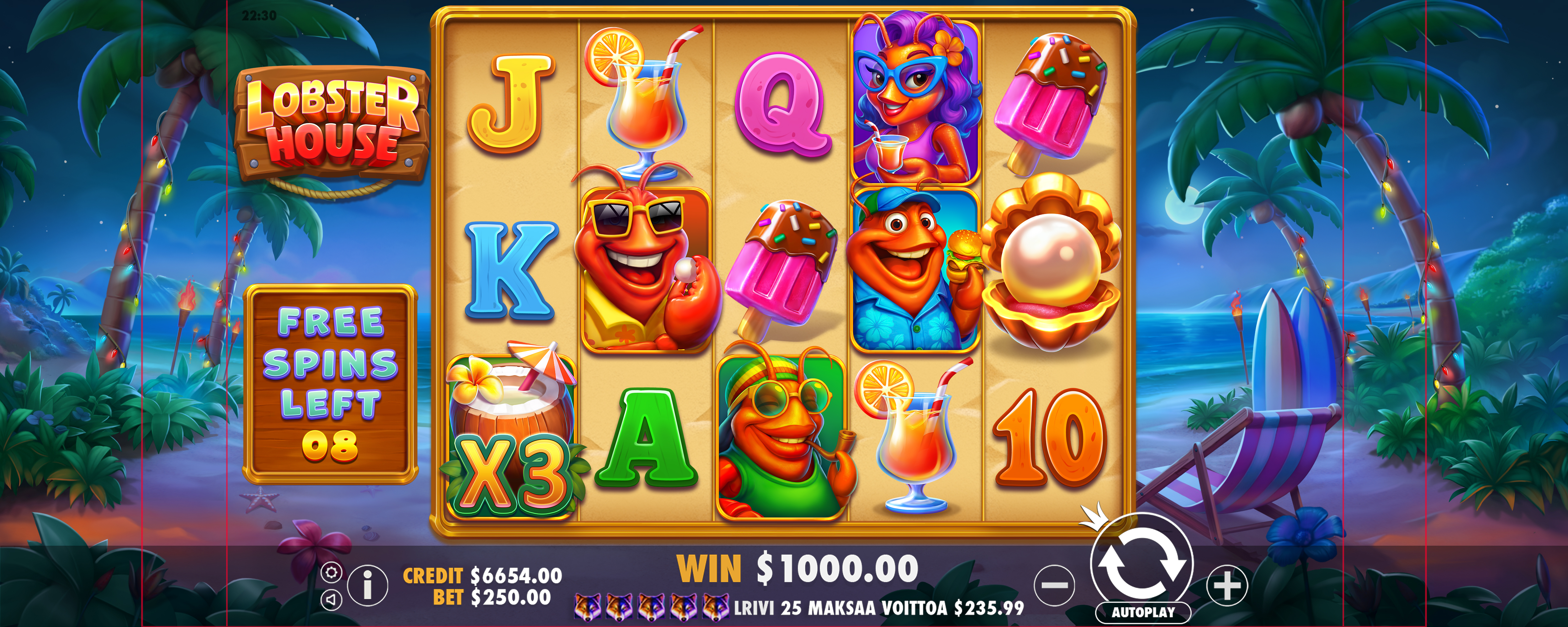 Lobster House - Free spins 5