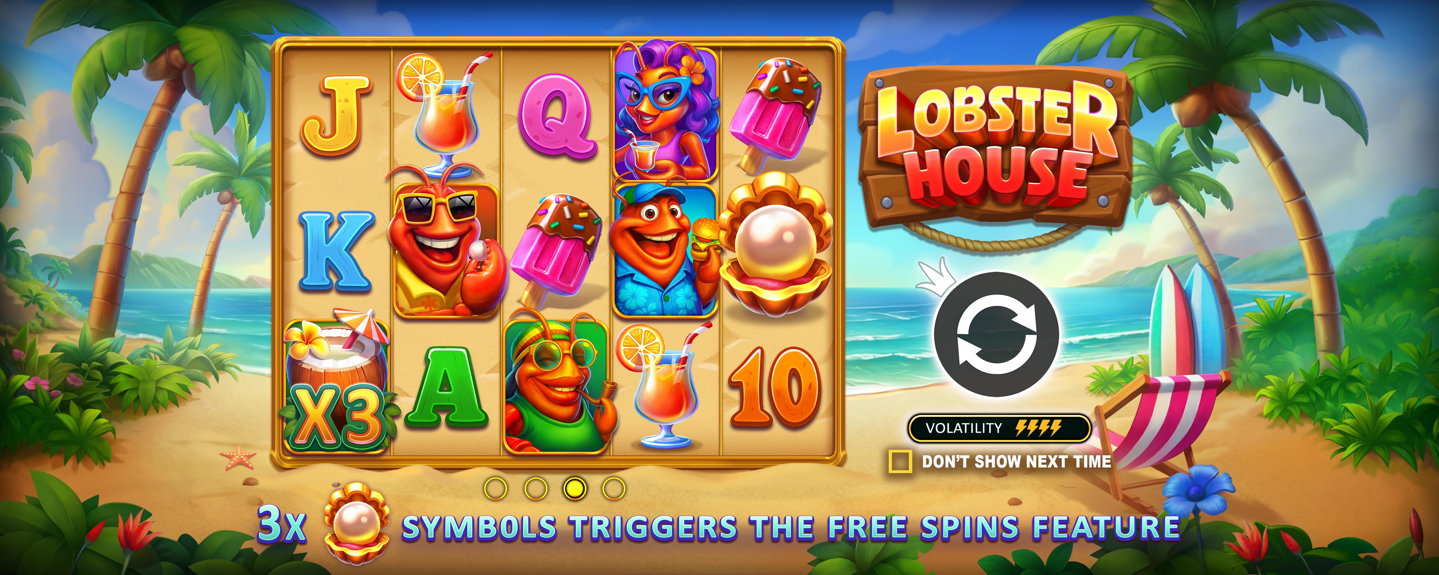 Lobster House - Start screen