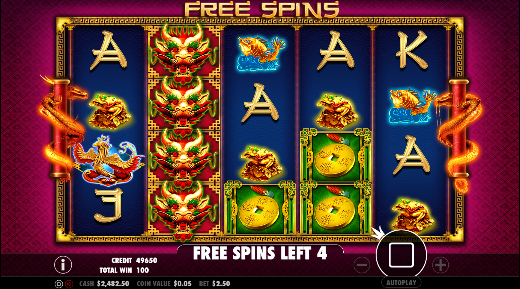 Lucky Dragons - Free spins 4