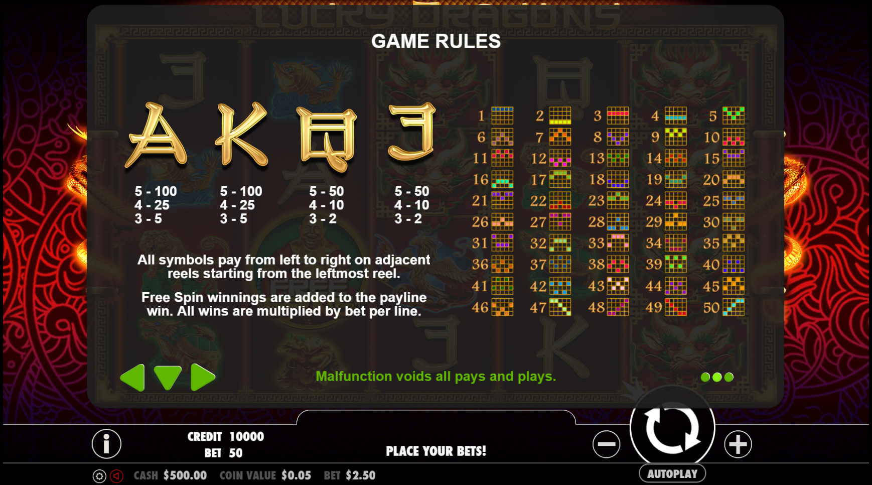 Lucky Dragons - Game rules 7
