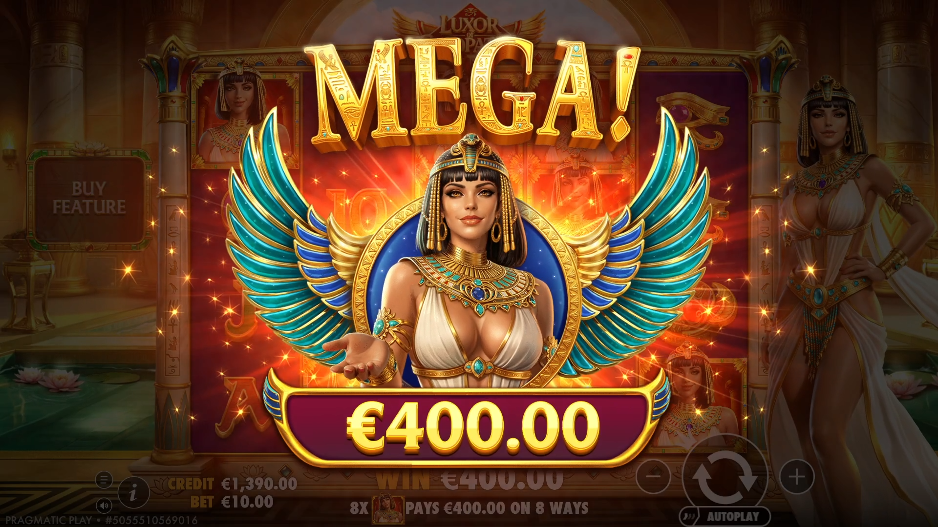 Luxor of Cleopatra - Big win 1