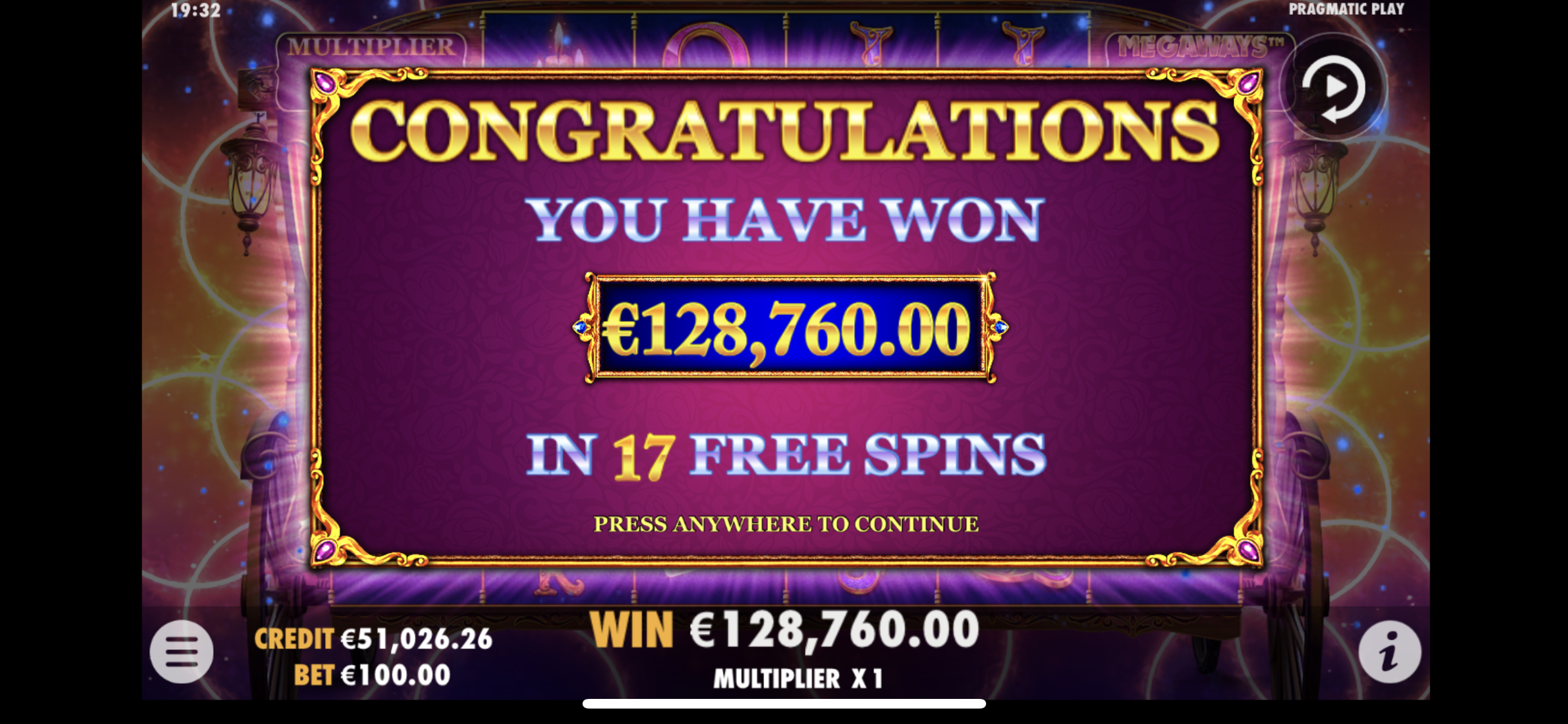 Madame Destiny Megaways - Free spins 1