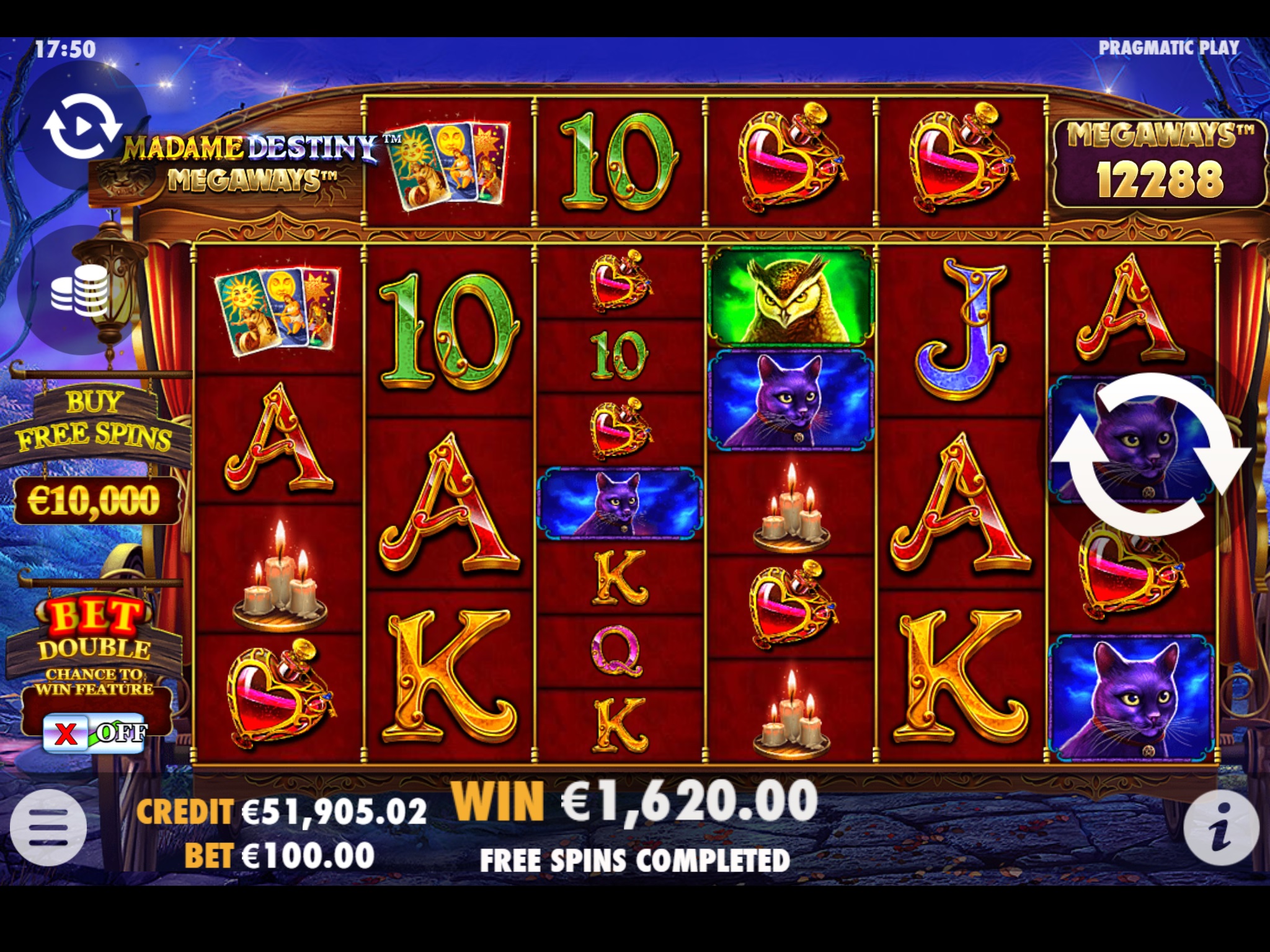 Madame Destiny Megaways - Free spins 5