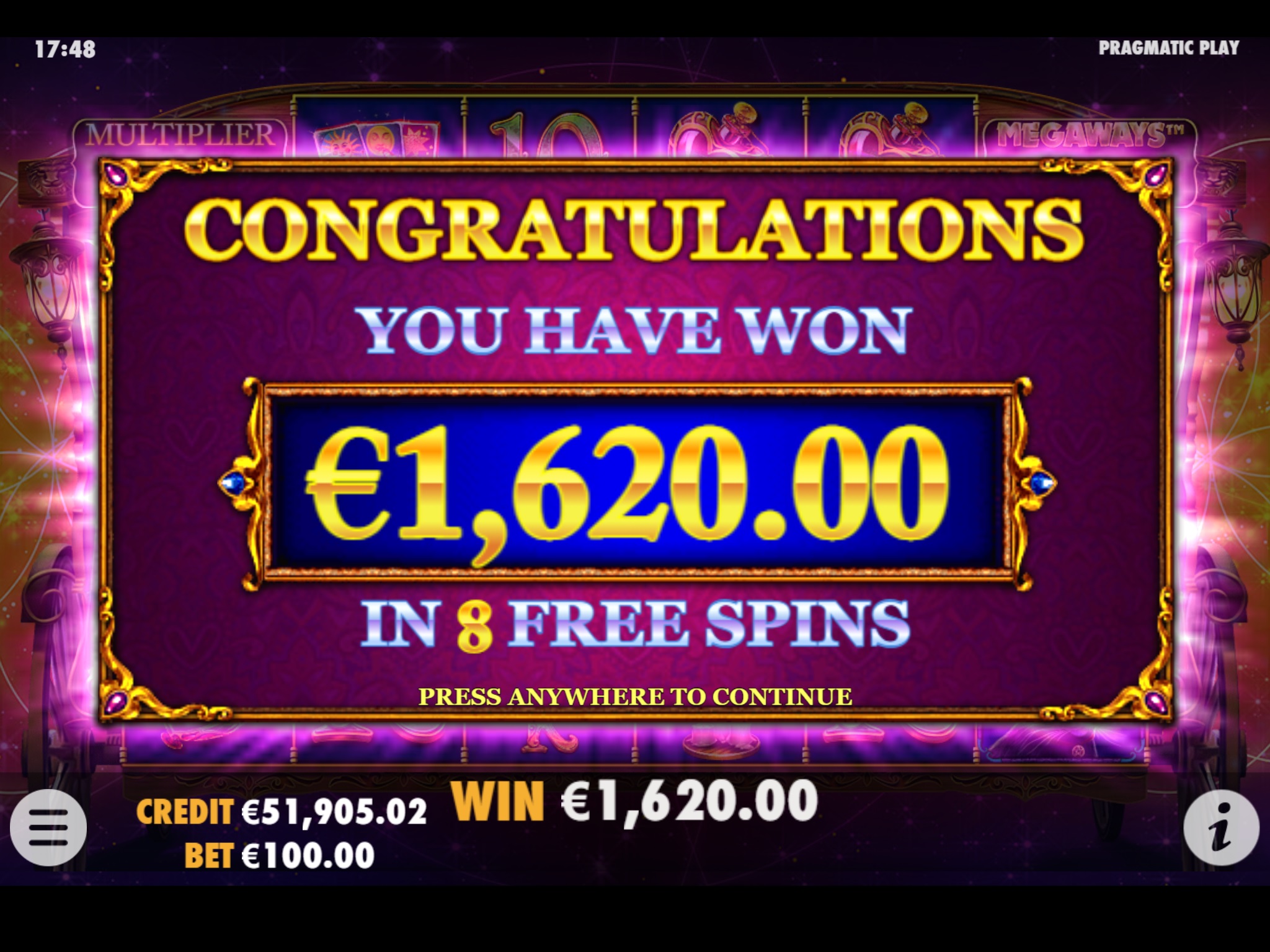 Madame Destiny Megaways - Free spins 7