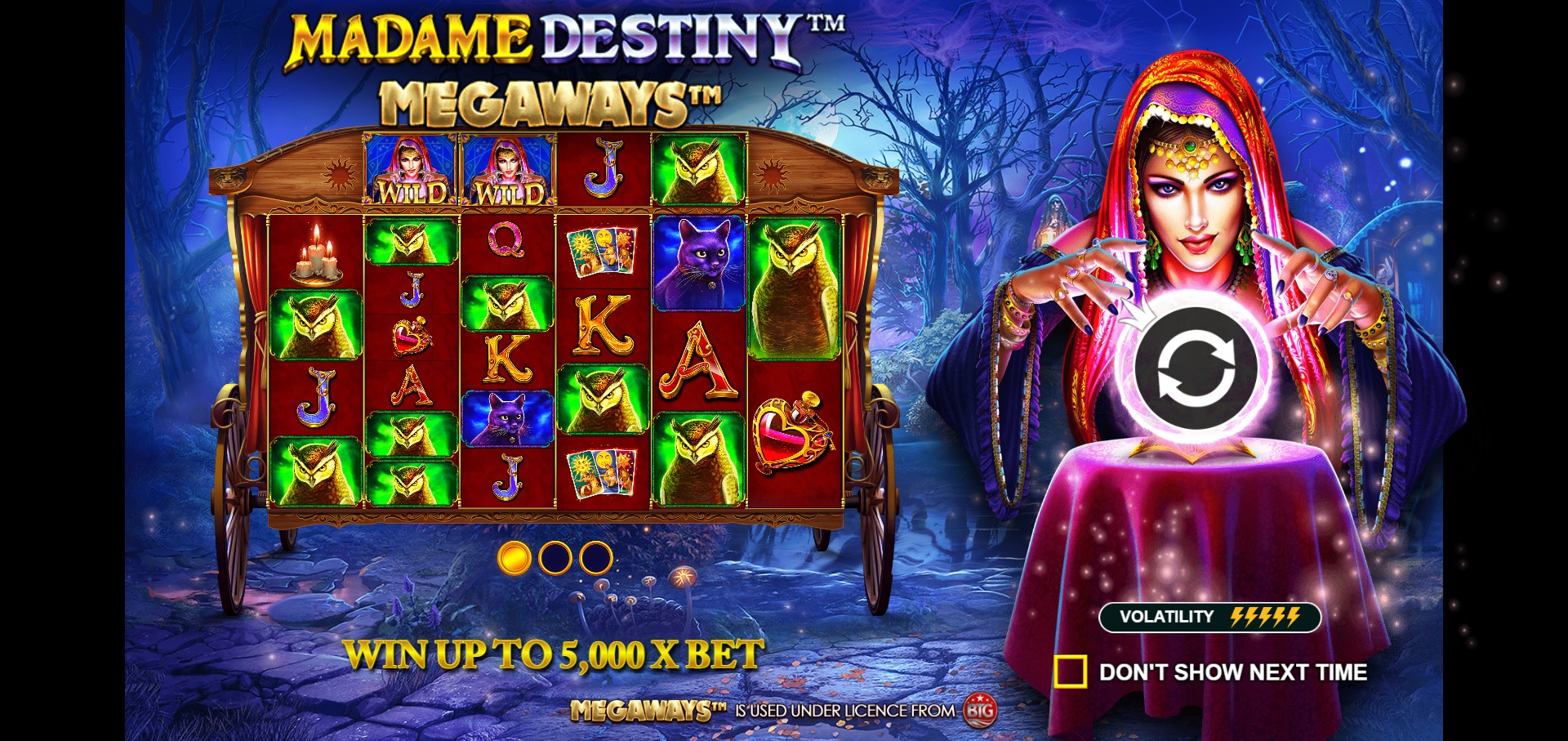 Madame Destiny Megaways - Base game 3