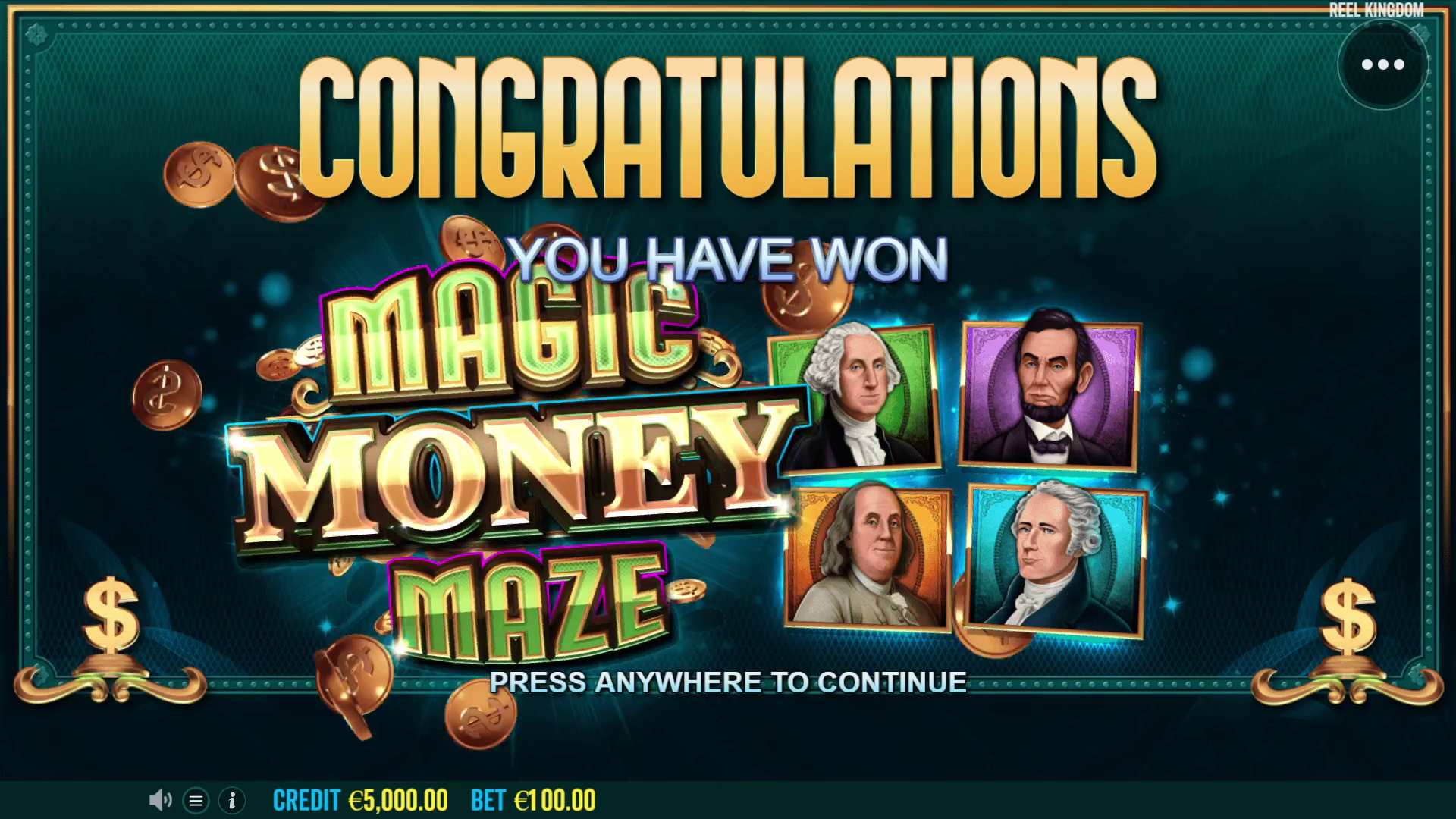 Magic Money Maze - Free spins