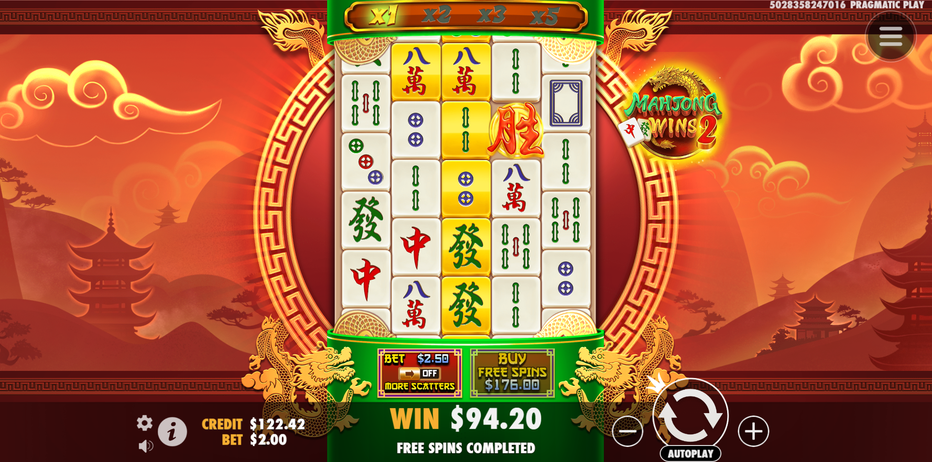 Mahjong Wins 2 - Base game