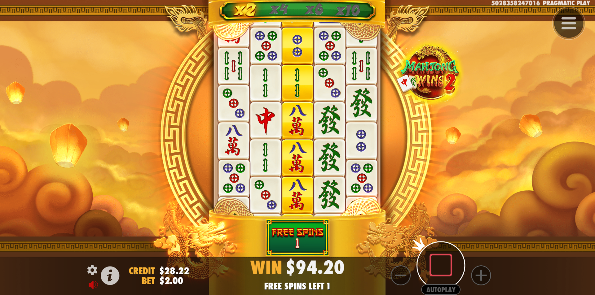 Mahjong Wins 2 - Free spins