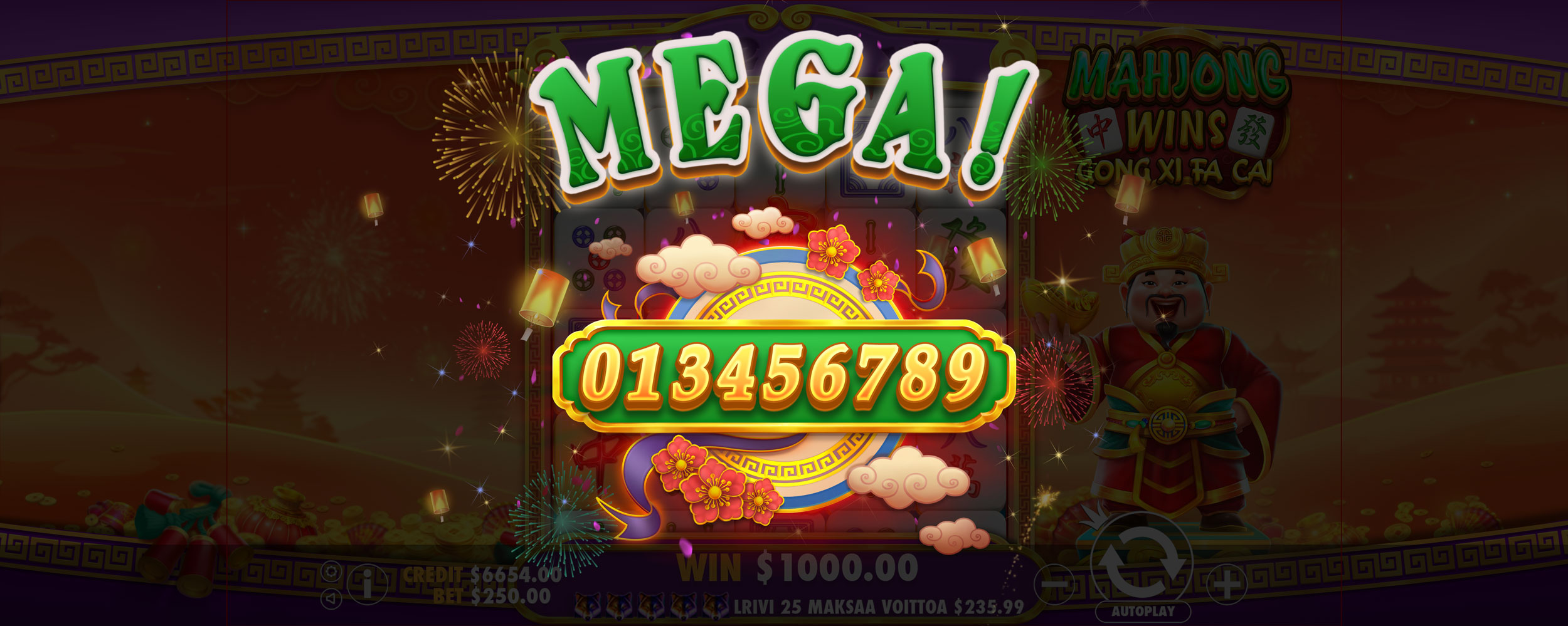 Mahjong Wins - Gong Xi Fa Cai - Big win 2