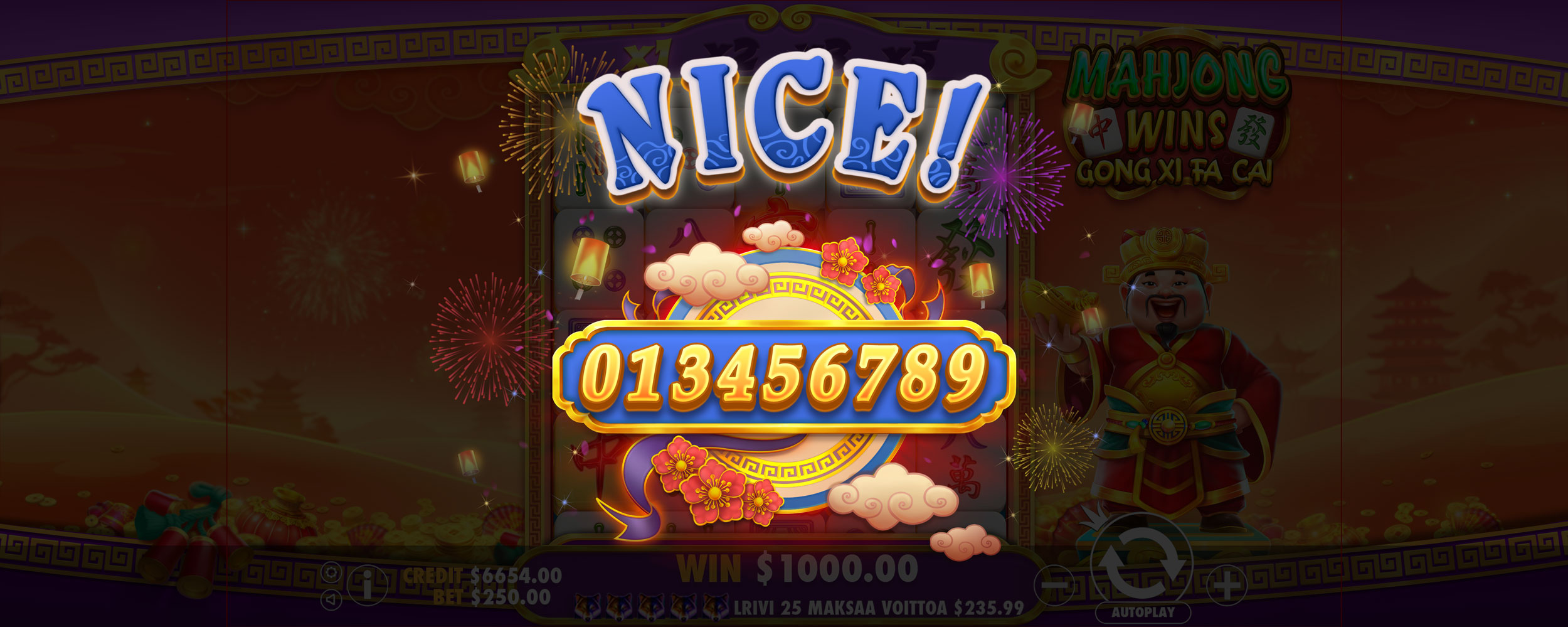 Mahjong Wins - Gong Xi Fa Cai - Big win 3
