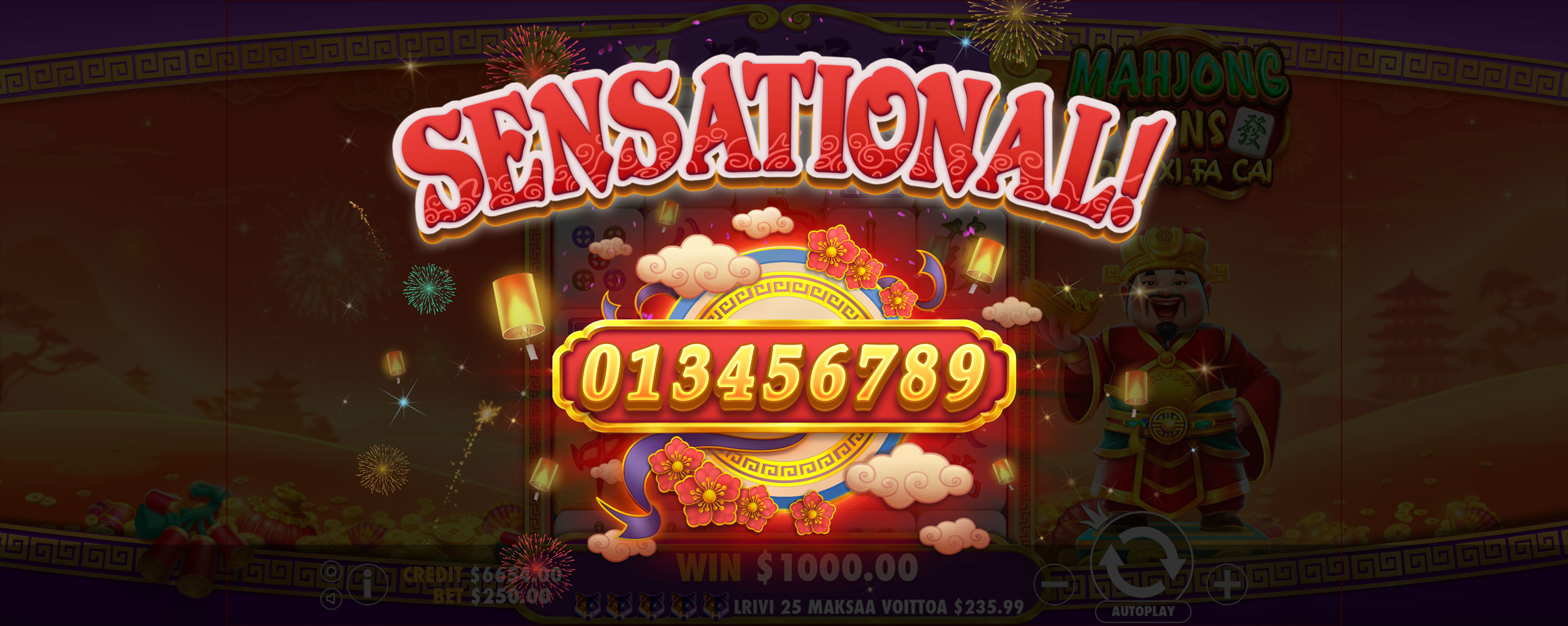 Mahjong Wins - Gong Xi Fa Cai - Big win 4